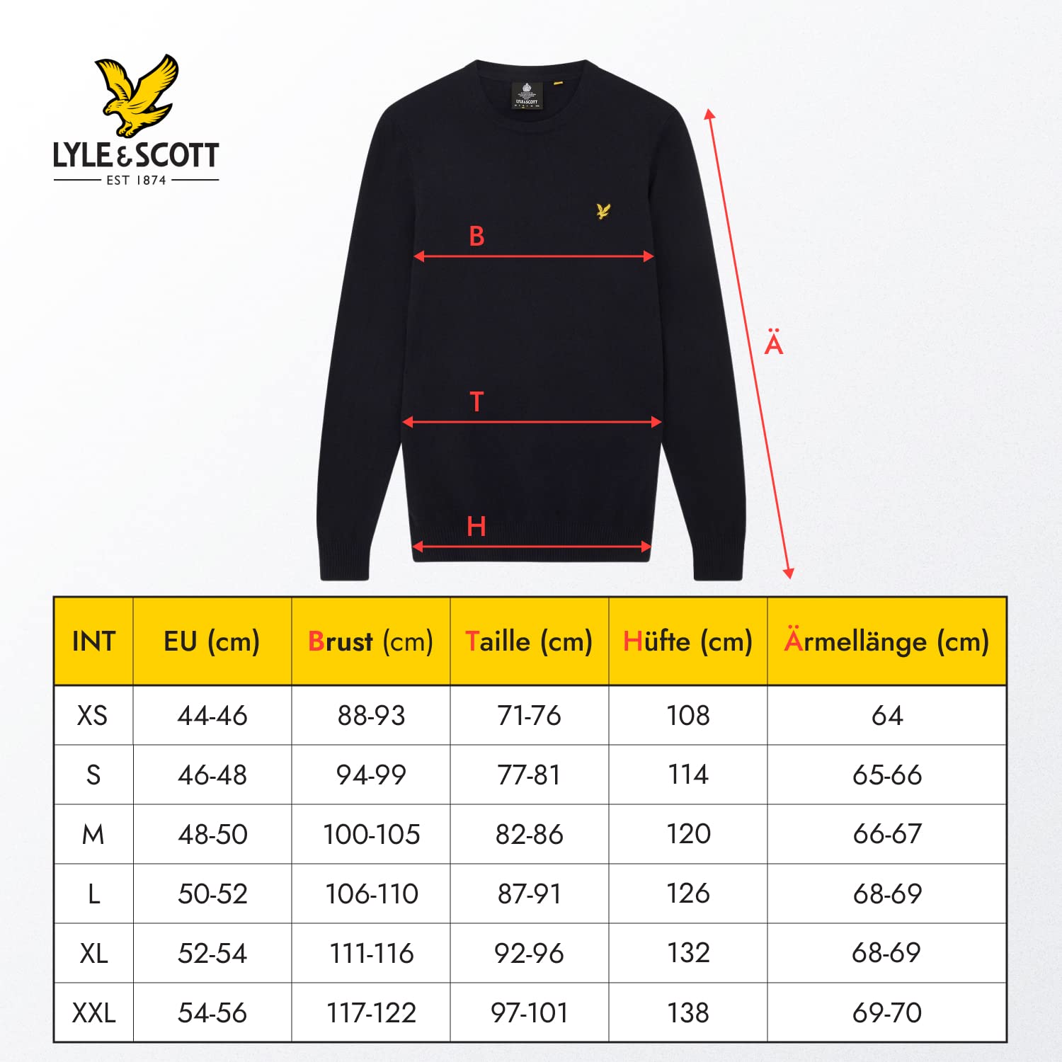 Lyle and Scott Men's V-Neck Cotton Merino Wool Sweater - Soft & Warm Casual Knitwear for Fall & Winter Outfits