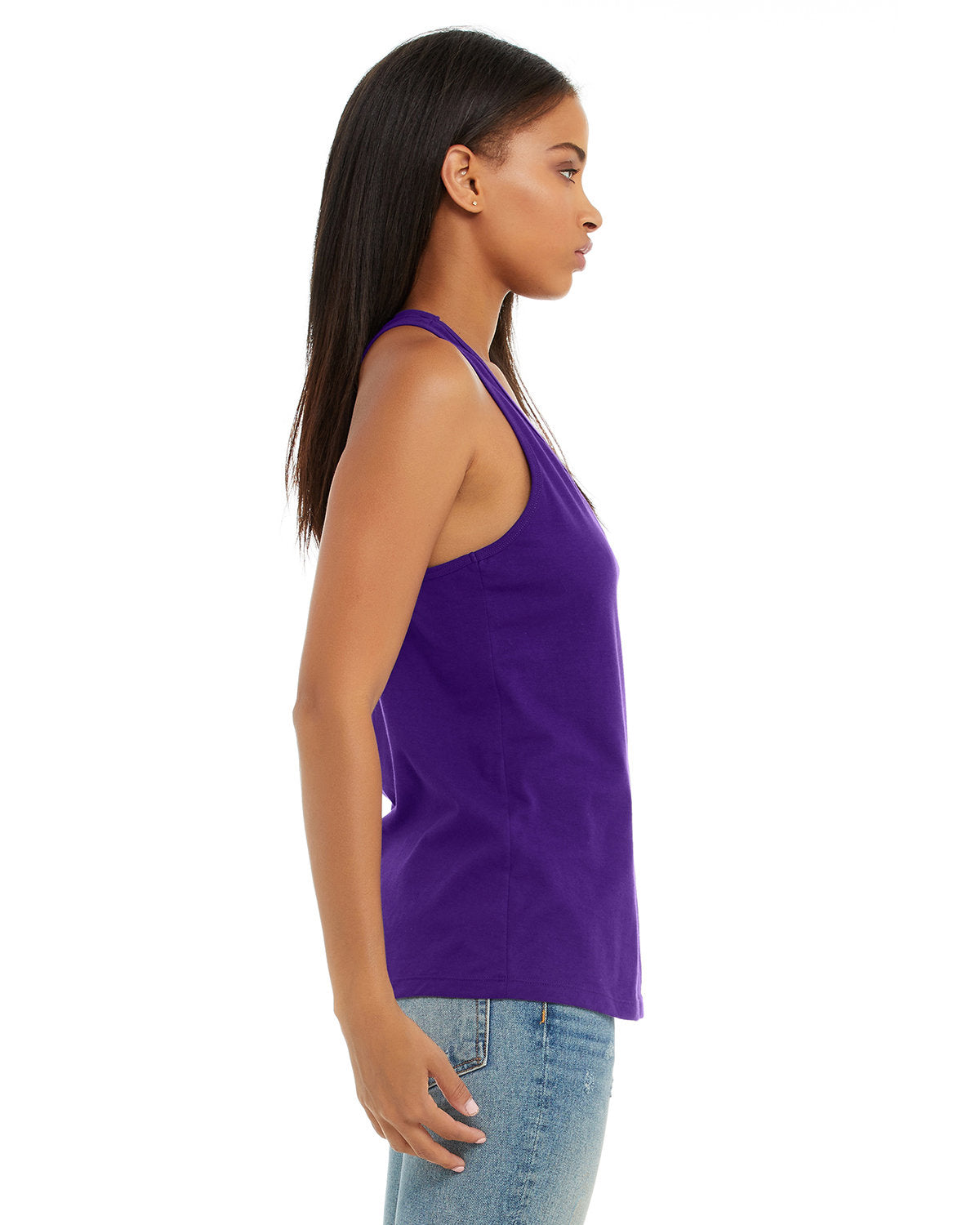 Bella + Canvas B6008 Women's Jersey Racerback Tank Top - Soft Comfortable Fit for Yoga, Gym & Casual Wear