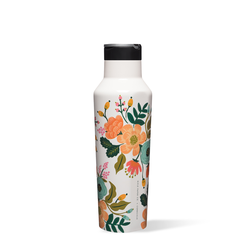 Rifle Paper Co. Insulated Stainless Steel Sport Water Bottle - Leakproof & BPA-Free for Hiking, Gym & Outdoor Activities