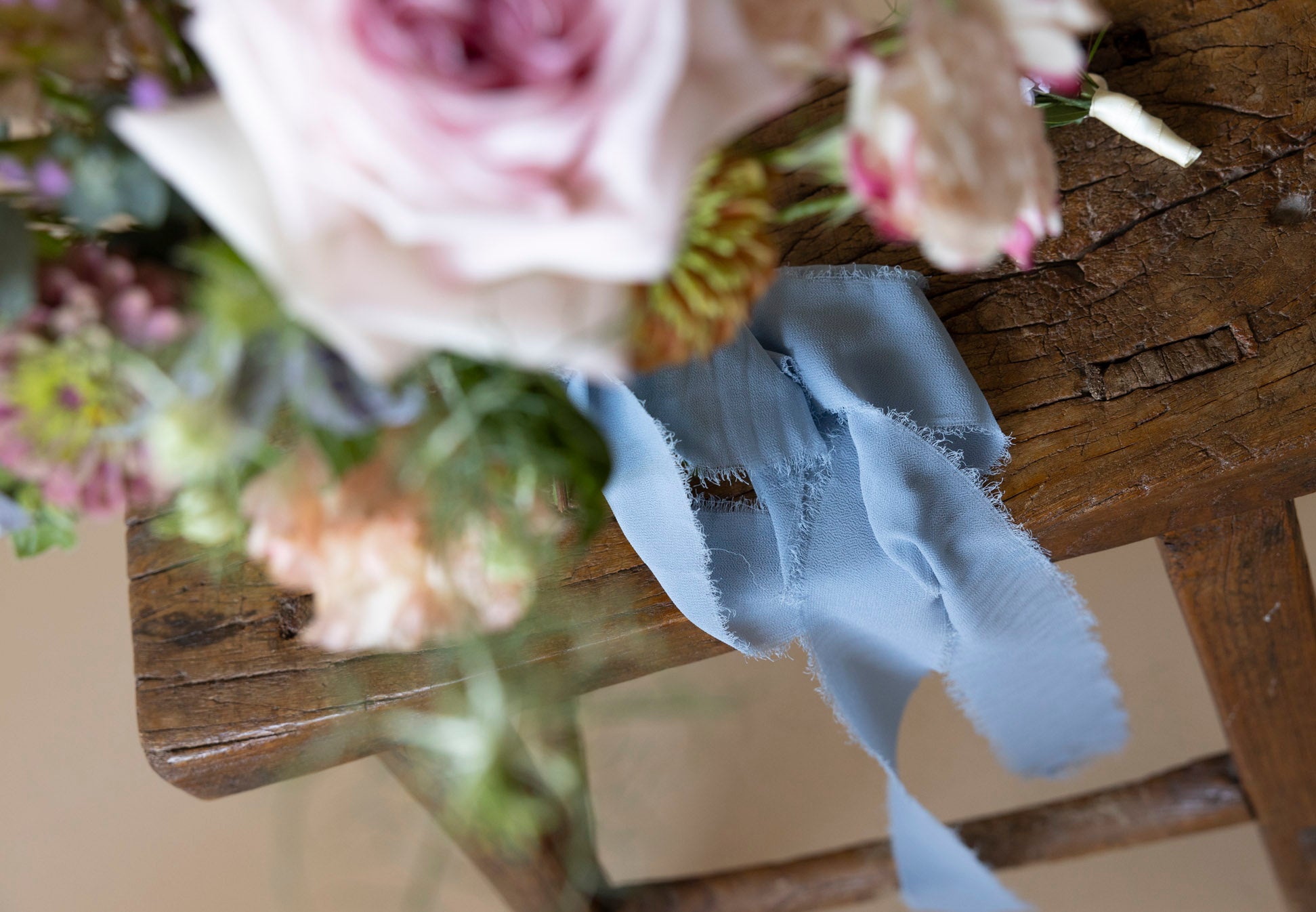 Elegant Great Dixter Pastels Bridal Bouquet - Handmade Silk Wedding Flowers for Brides, Bridesmaids & Wedding Decor