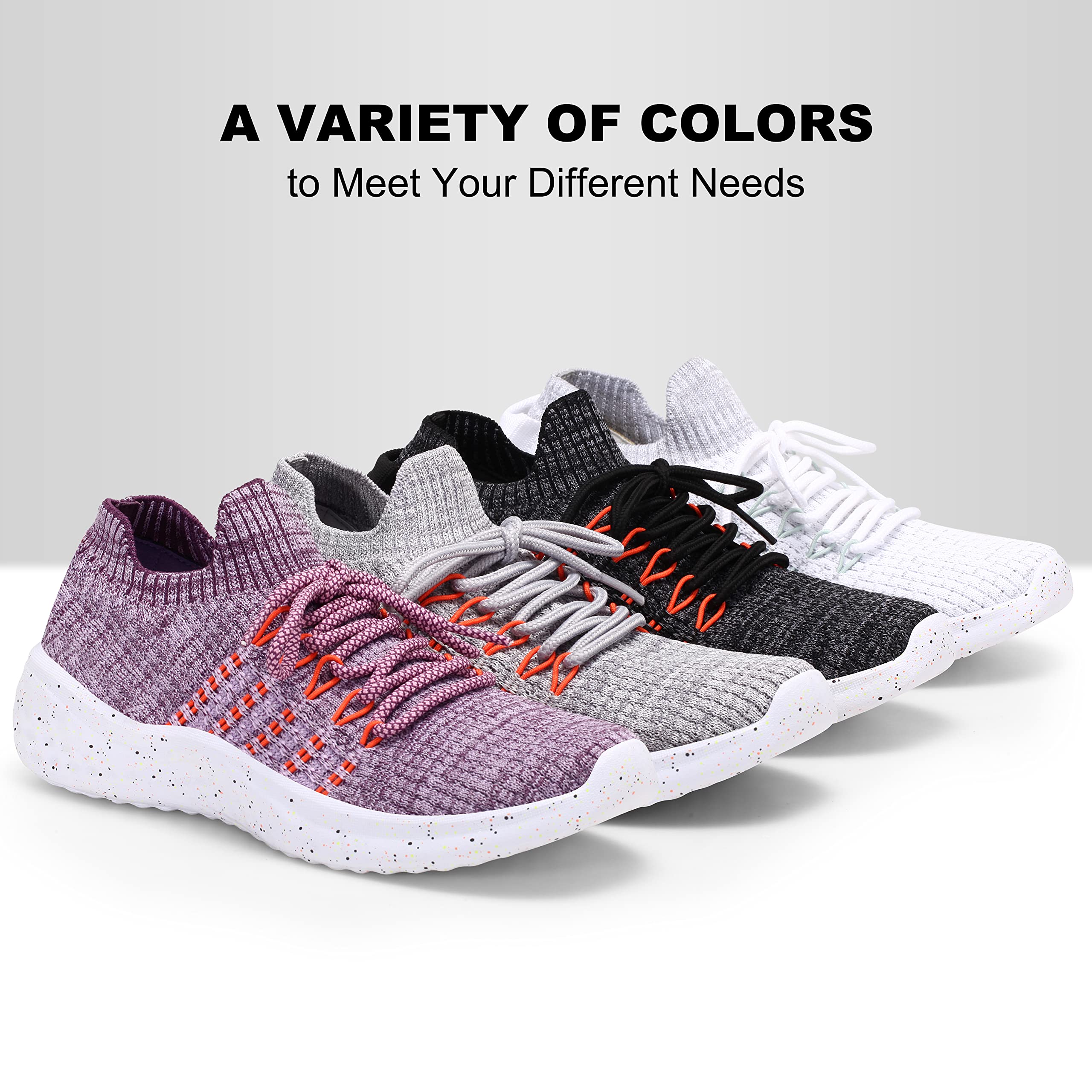 Women's Lightweight Slip-On Walking Shoes - Breathable Athletic Sneakers for Tennis, Running & Casual Wear - Perfect for Gym, Workout & Everyday Comfort