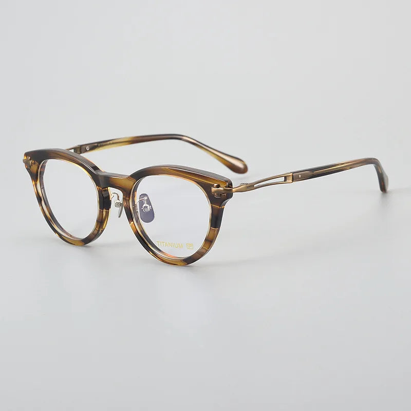 Stylish Black Acetate Unisex Oval Round Eyeglasses - Full Rim Thick Frame for Men & Women | Perfect for Reading, Driving & Fashion Accessories
