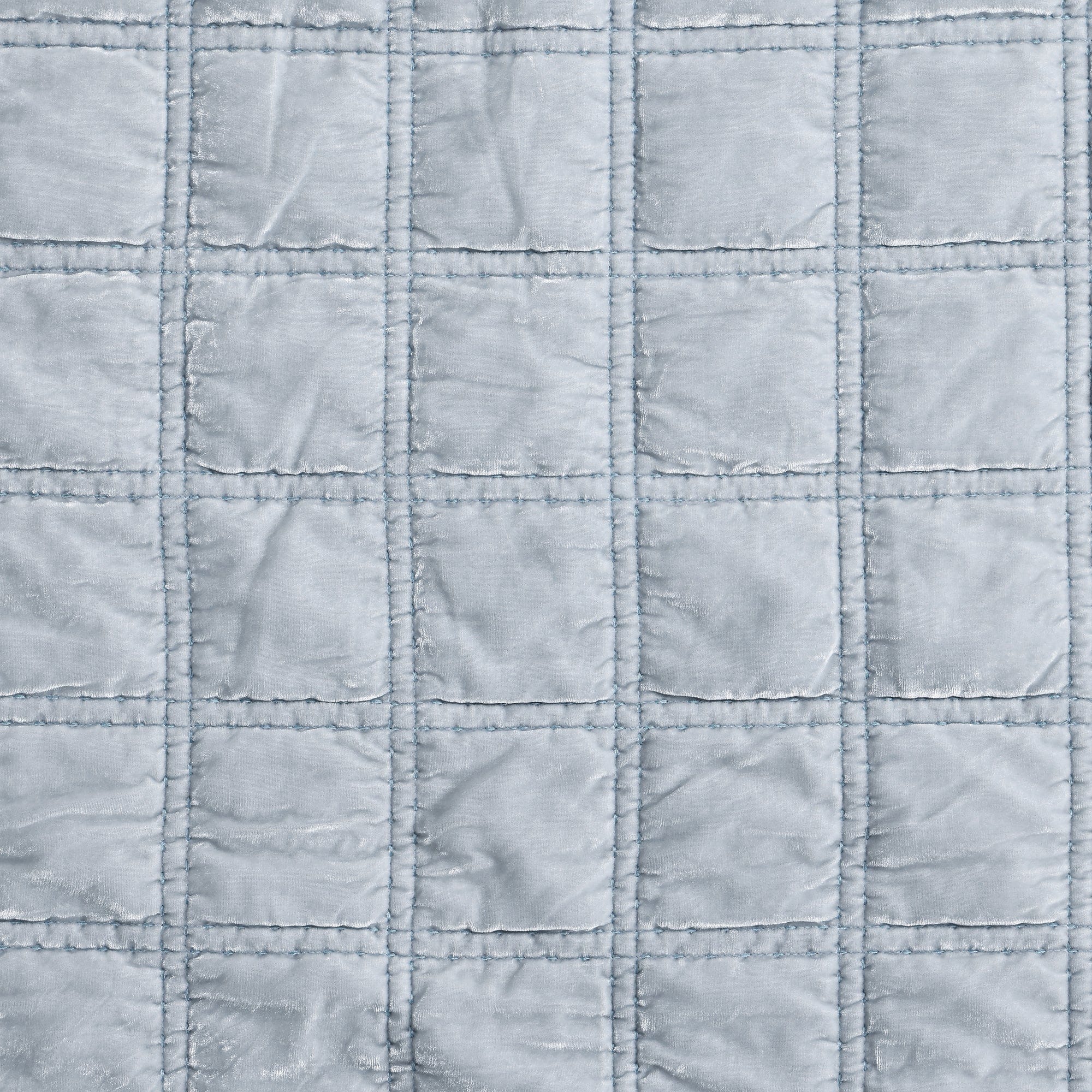 Luxury Stella Faux Silk Velvet Double Box Stitch Quilt Set - Queen Size Bedding with Premium Soft Fabric for Cozy Bedroom Decor & Hotel Style Comfort