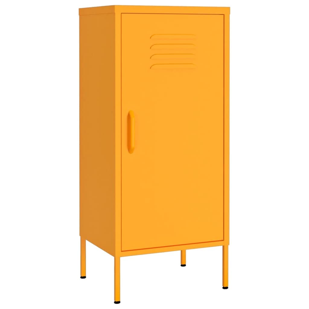 Mustard Yellow Steel Storage Cabinet - 16.7