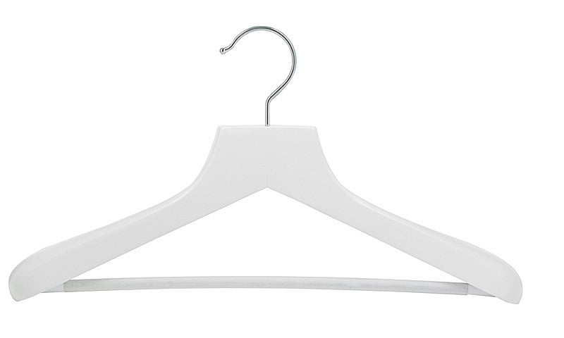 Premium White Wooden Suit Hanger for Petite Clothes - Perfect for Travel, Closet Organization & Delicate Garment Storage