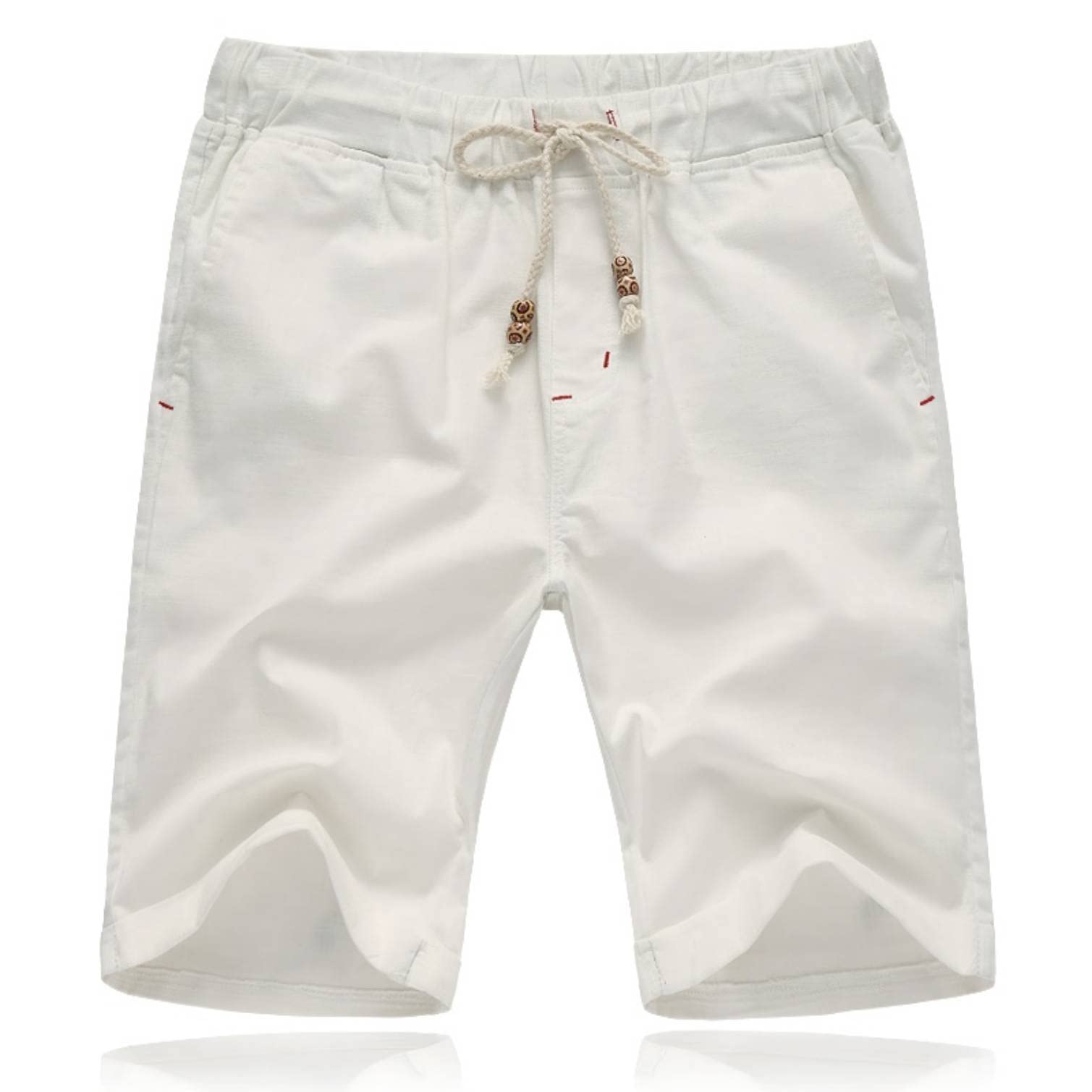 STICKON Men's Casual Classic Fit Drawstring Shorts - Elastic Waist, Pockets - Perfect for Summer, Beach, Gym & Outdoor Activities