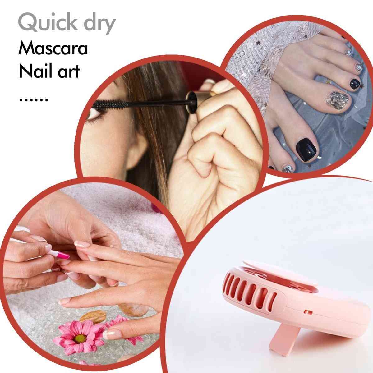 USB Mini Fan - Portable Air Conditioning Blower for Eyelash Extensions | Cooling Fan for Makeup Artists, Salons & Home Use