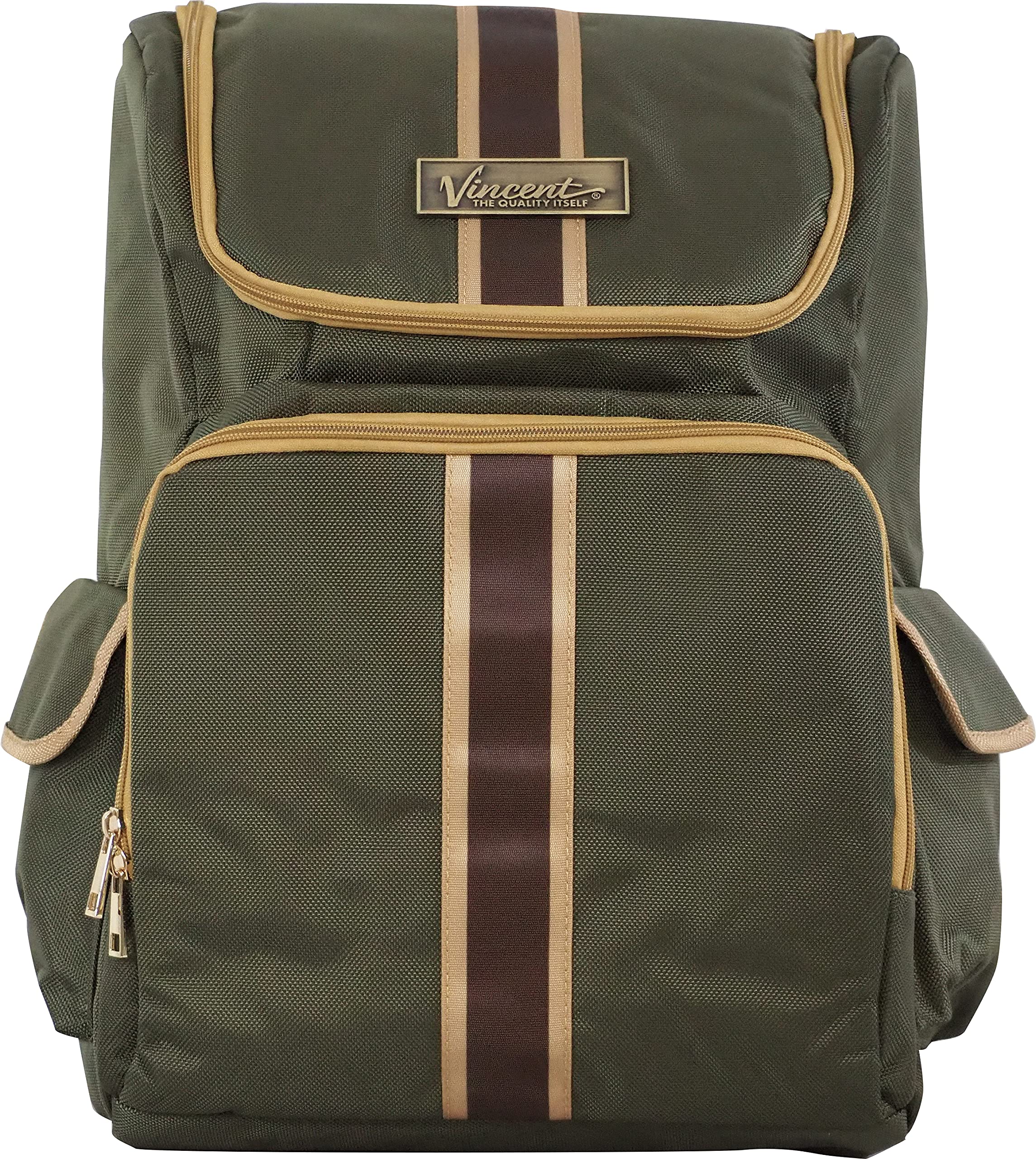 Vincent Master Professional Barber Backpack - Stylish Travel Hair Stylist Bag for Men & Women (Green) - Perfect for Salon, Mobile Hairdressing & Cosmetology Tools