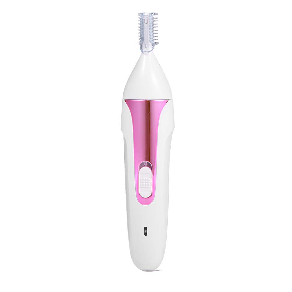 5-in-1 Electric Shaver & Epilator for Women - Rechargeable Hair Trimmer for Face, Eyebrows, Nose, Ears & Body with Detachable Heads (Rose Gold) | Perfect for Travel, Home Use & Quick Grooming