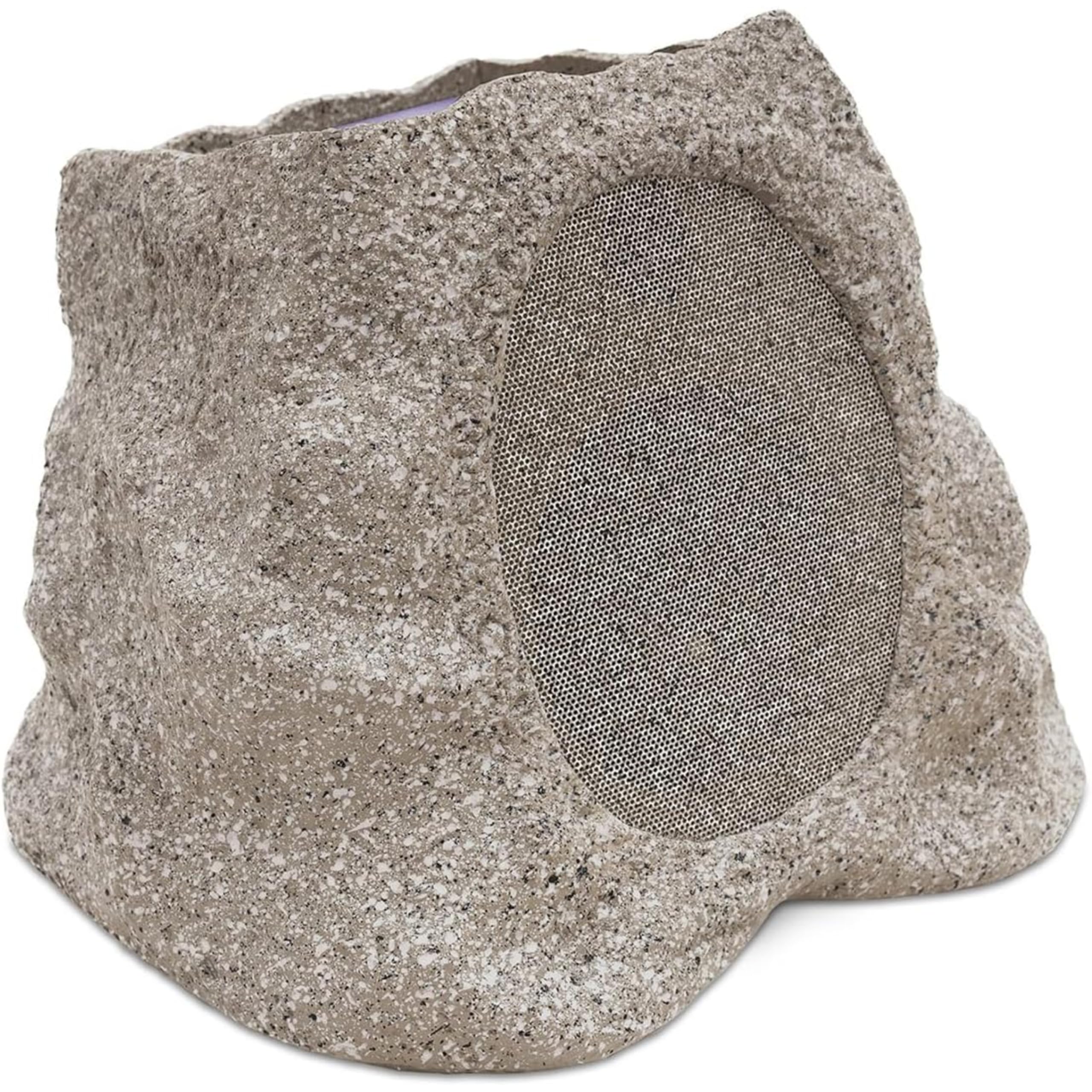 Victrola Rock Speaker Connect - Stone Wireless Outdoor Speaker with Bluetooth 5.3, 22-Hour Battery, Solar Charging, IP65 Water & Dust Resistant, Link Up to 20 Speakers for Backyard, Patio, and Poolside Entertainment