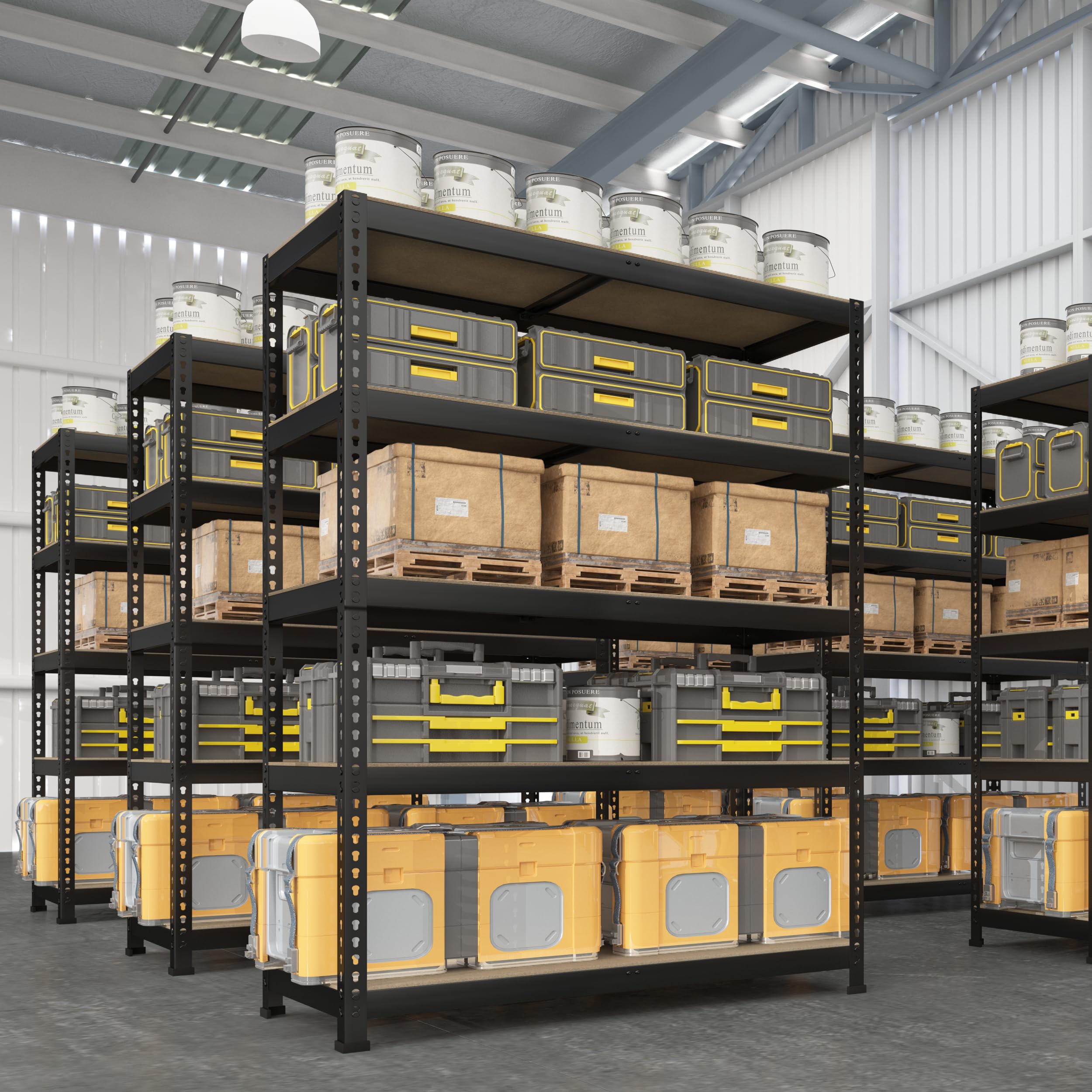 Heavy Duty 5-Tier Adjustable Metal Storage Shelves 40