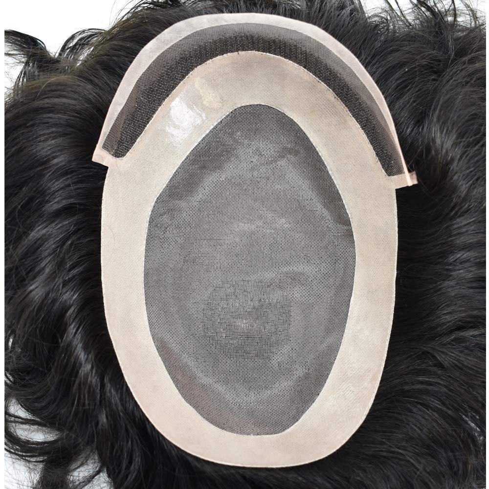 Premium Mono Men's Hair System Toupee - 6