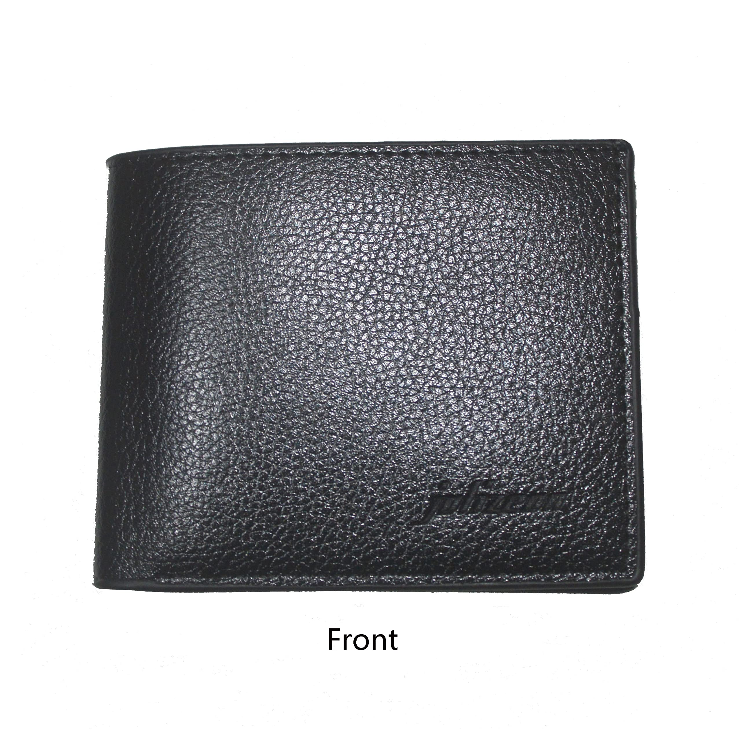 Slim Minimalist Wallet for Men with Money Clip & Zipper - RFID Blocking Bifold PU Leather Wallet with Credit Card Slots & Coin Purse - Perfect for Everyday Carry, Travel & Business (Black)