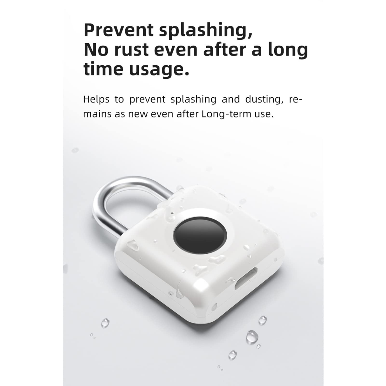 Mini Smart Fingerprint Padlock - Keyless Biometric Thumbprint Door Lock with USB Charging, Waterproof & Anti-Theft Metal Design for Quick Unlock (3-Pack) - Perfect for Home, Office, Gym Lockers & Travel Security