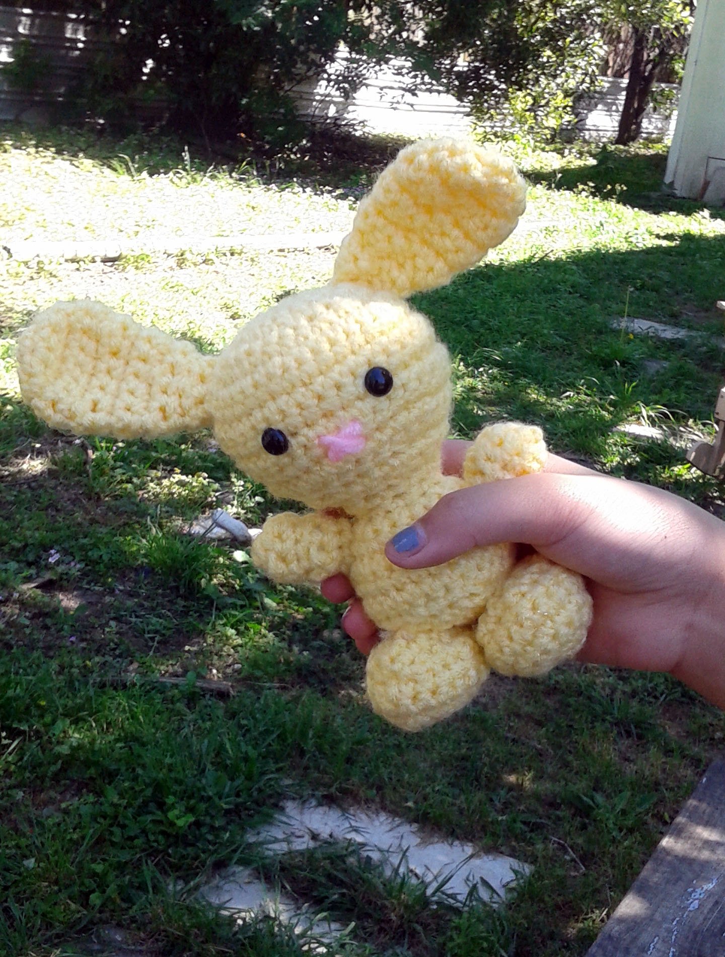 Handmade Crochet Easter Bunny Plush Toy - Soft & Cuddly Stuffed Animal for Kids, Easter Decorations & Gift Ideas - Perfect for Easter Baskets, Nursery Decor & Spring Home Decor