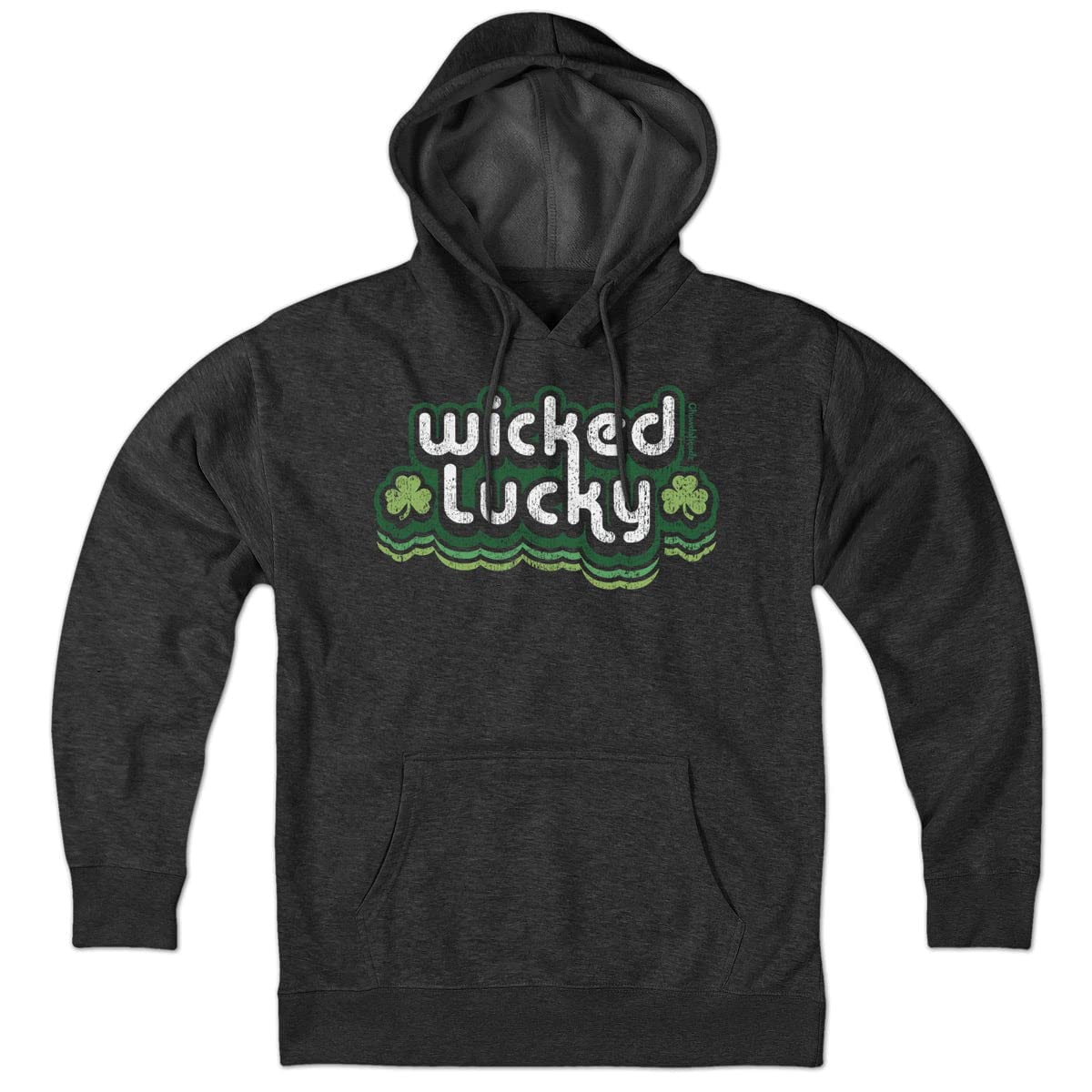 Wicked Lucky Retro Hoodie - Unisex Pullover Sweatshirt | Soft Cotton Blend | Vintage Style Casual Wear for Men & Women | Perfect for Streetwear, College, and Everyday Comfort