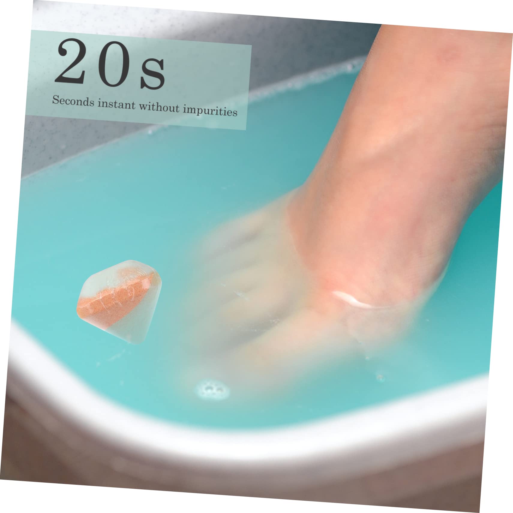 1 Box Foot Bath Bomb with Essential Oils - Jewelry Steamer, Hand Soak & Shower Bubble Ball for Relaxation | Natural Body Wash, Foot Care & Home Spa Treatment | Perfect for Stress Relief, Pedicures & Self-Care Routines