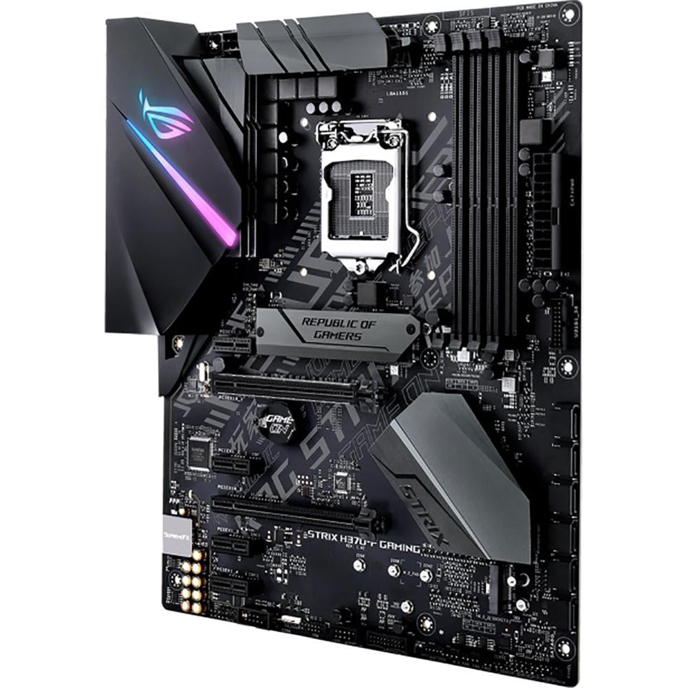 ASUS ROG STRIX H370-F Gaming Motherboard - Intel LGA 1151, ATX, DDR4, M.2, USB 3.1 - Perfect for PC Gaming, Streaming & Content Creation