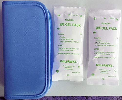 Insulin Pen Cooler Case - Aluminum Foil Insulated for Travel (Blue)