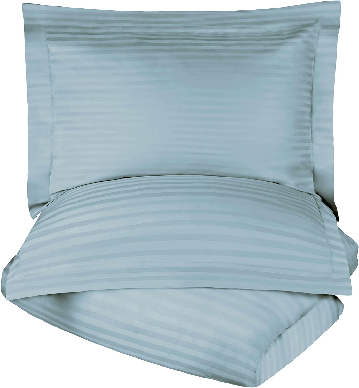 Premium Egyptian Cotton 300 Thread Count Duvet Cover Set - Soft Luxury Bedding for Master Bedroom & Guest Room (Queen/King Size) | Breathable & Wrinkle-Resistant for All-Season Comfort