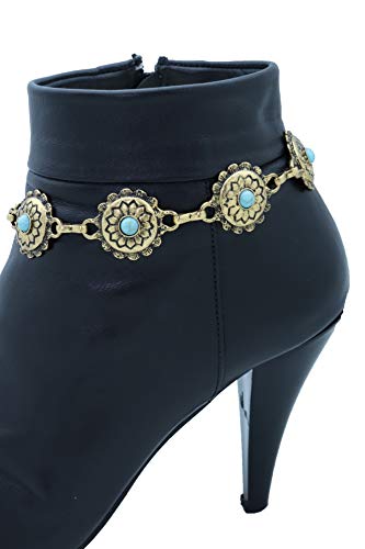 Gold + turquoise blue