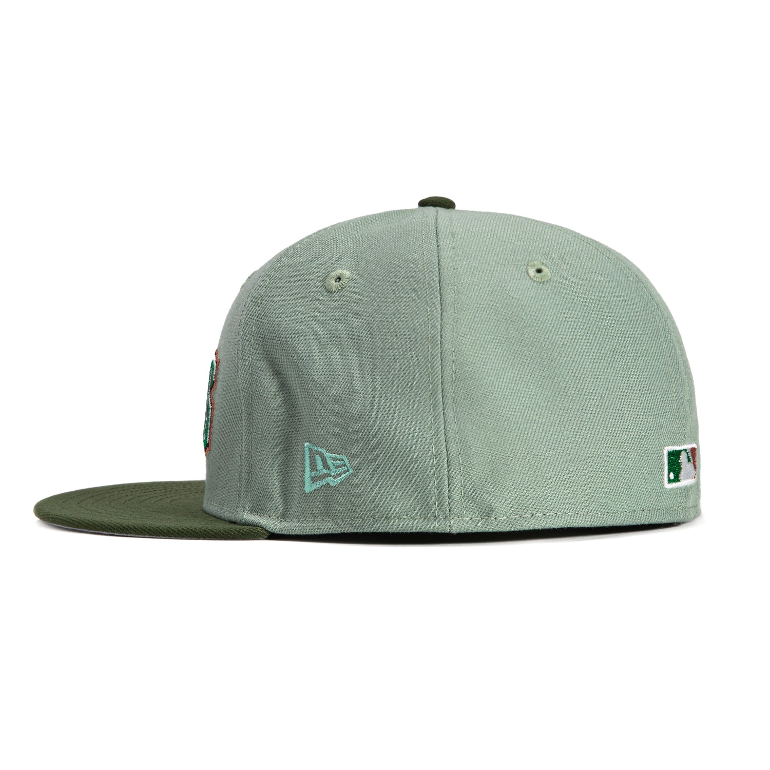 New Era 59Fifty Surprise Saguaros Logo Patch Baseball Cap - Everest Green & Olive - Perfect for Baseball Games, Outdoor Activities & Streetwear Fashion
