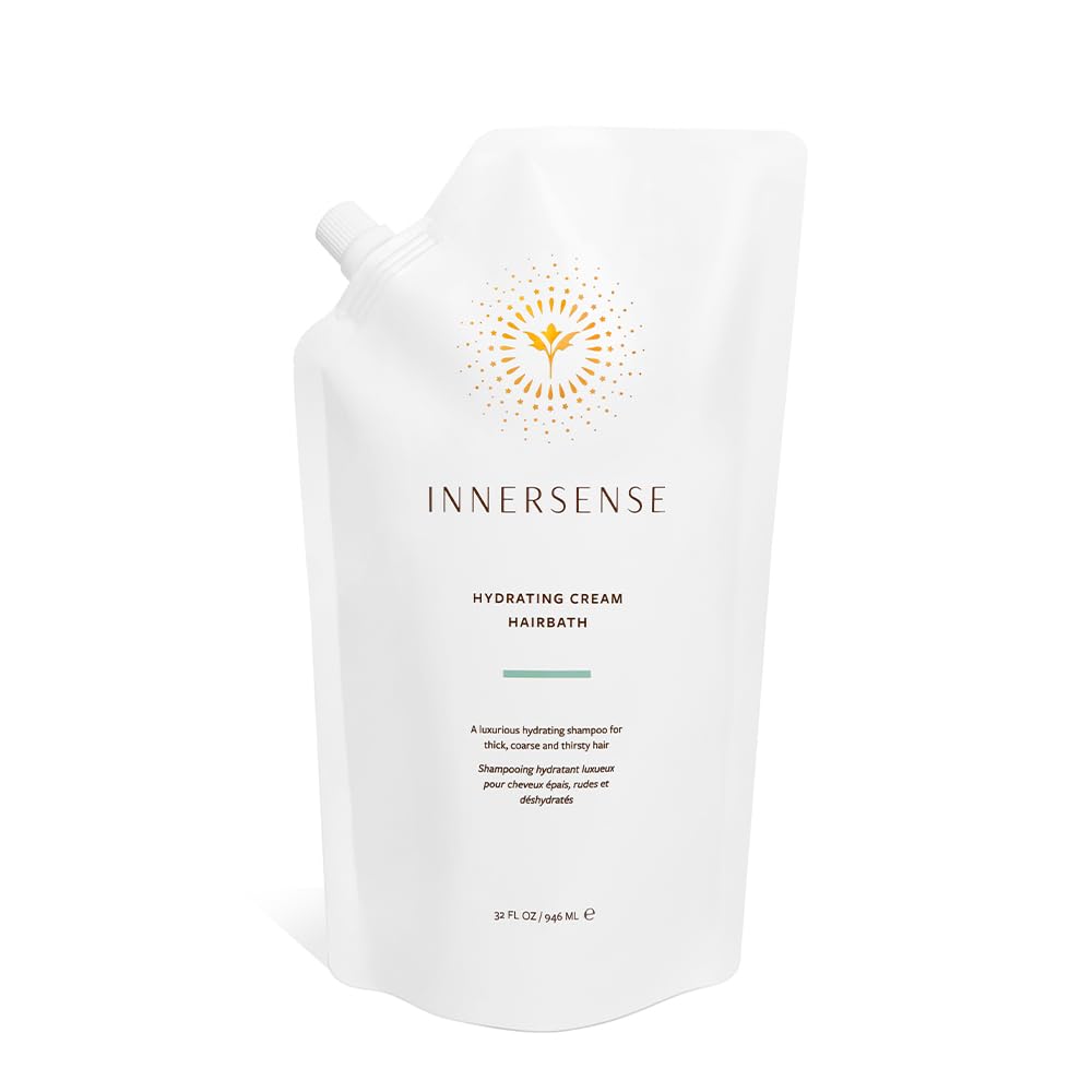 INNERSENSE Organic Beauty Hydrating Shampoo for Dry Hair | Natural, Non-Toxic, Cruelty-Free Hair Care | 32oz Refill Pouch | Perfect for Daily Use & Color-Treated Hair