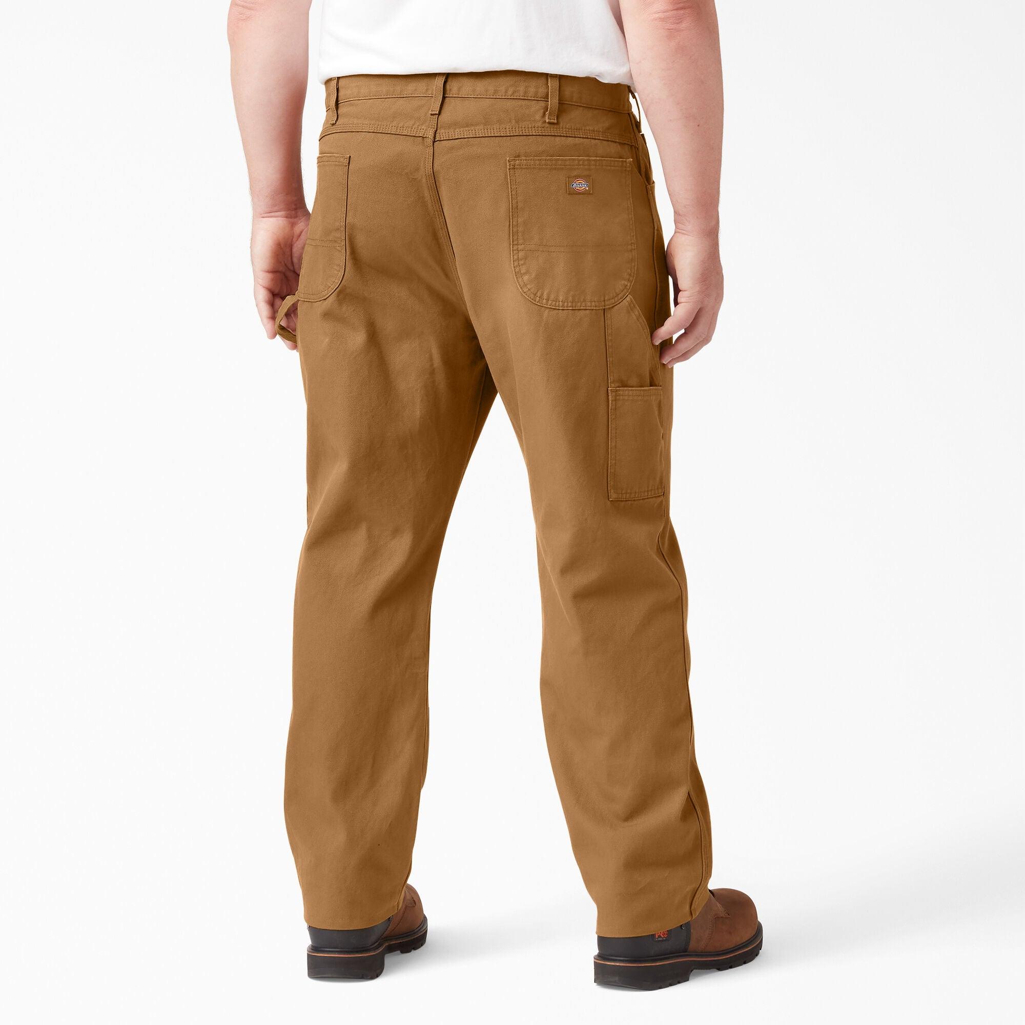 Relaxed Fit Heavyweight Duck Carpenter Pants for Men - Durable Workwear in Classic Brown | Perfect for Construction, Carpentry & Outdoor Jobs