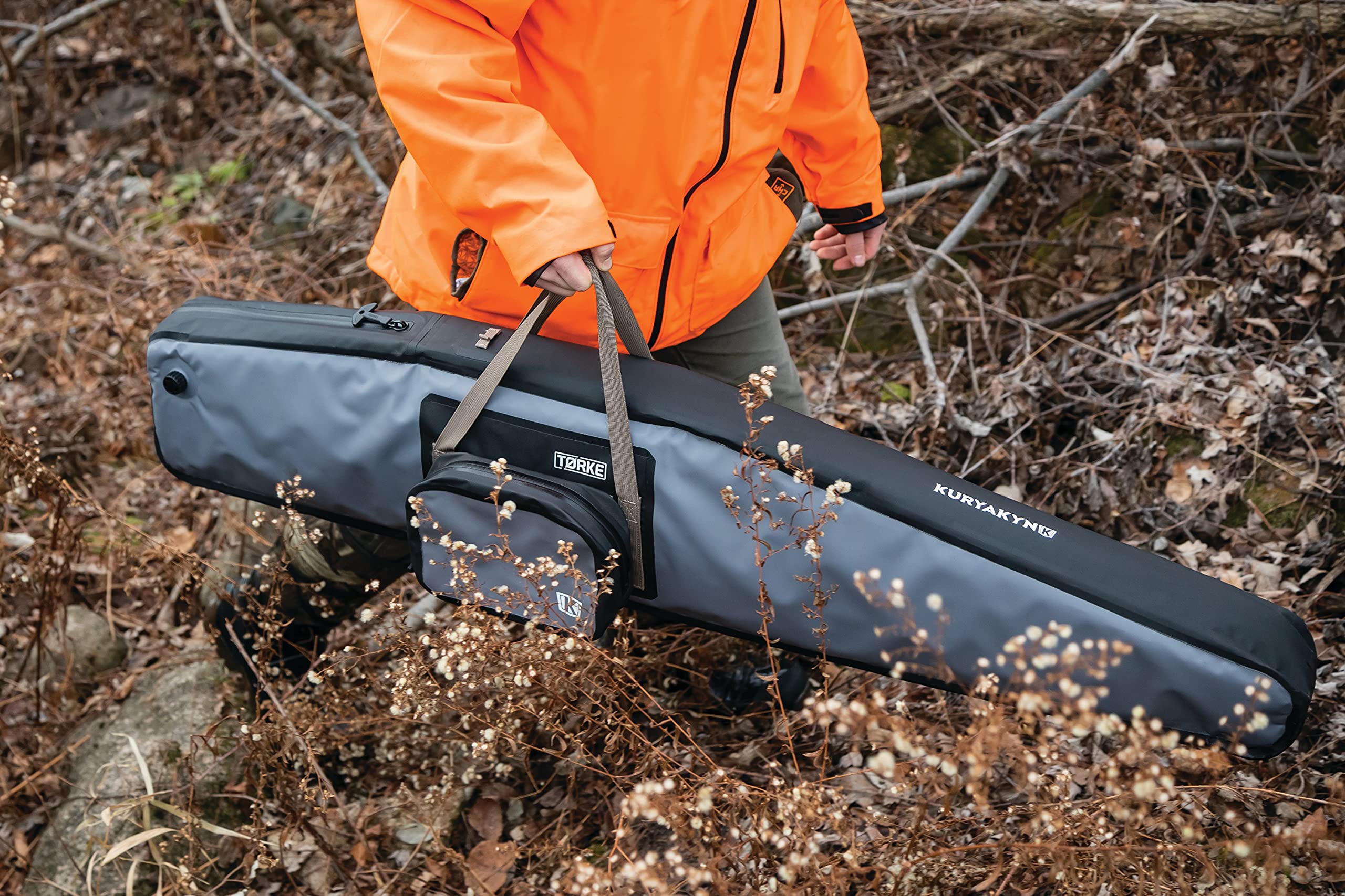 Kuryakyn 5178 Torke Dry Rifle Bag Plus - Waterproof Gun Case with Plush Padding for Firearm Protection | Hunting, Shooting Range & Outdoor Adventures (Black)