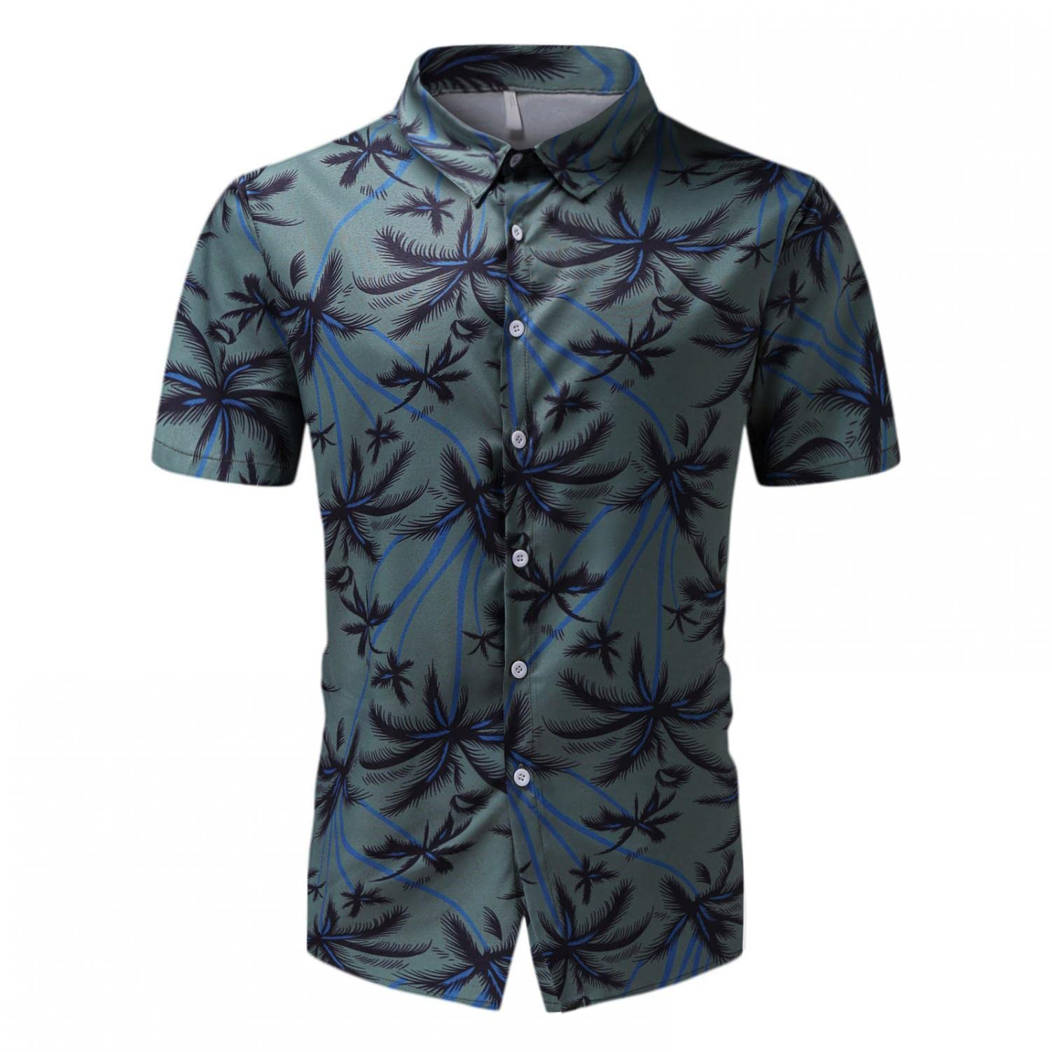Men's Linen Shirts - Wrinkle-Free Casual & Business Dress Shirts | Vintage Chambray Relaxed Fit for Office, Beach & Summer Outings
