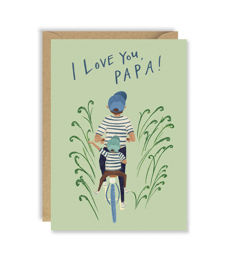 Father's Day Bike Themed Greeting Card for Dad - Perfect Cycling Enthusiast Gift by Joy Nevada | Ideal for Birthdays, Anniversaries & Special Occasions