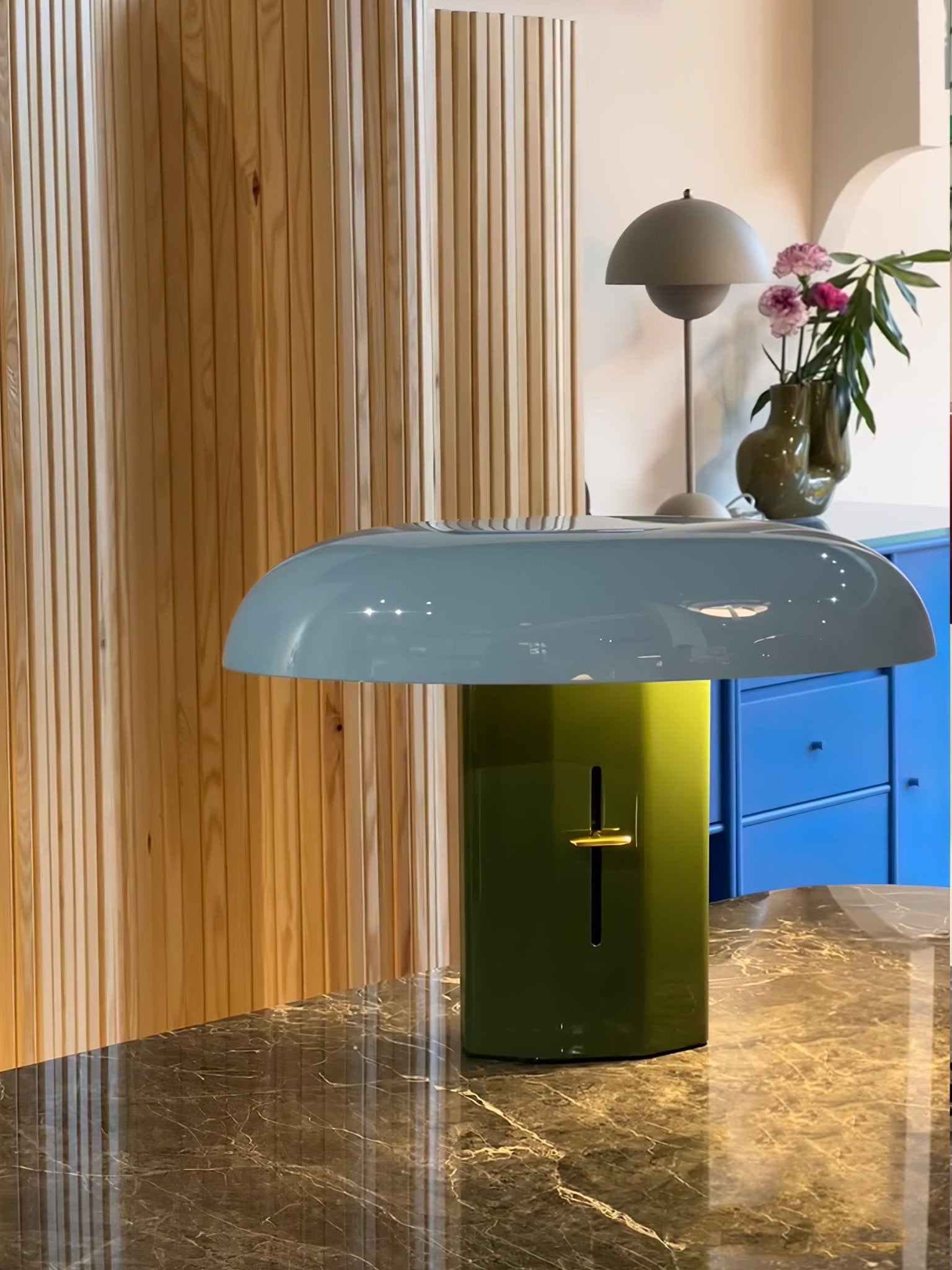Molli Mushroom Table Lamp - Soft Night Light for Bedroom, Nursery, Living Room - Decorative LED Lamp for Kids & Adults - Perfect for Relaxation & Ambiance