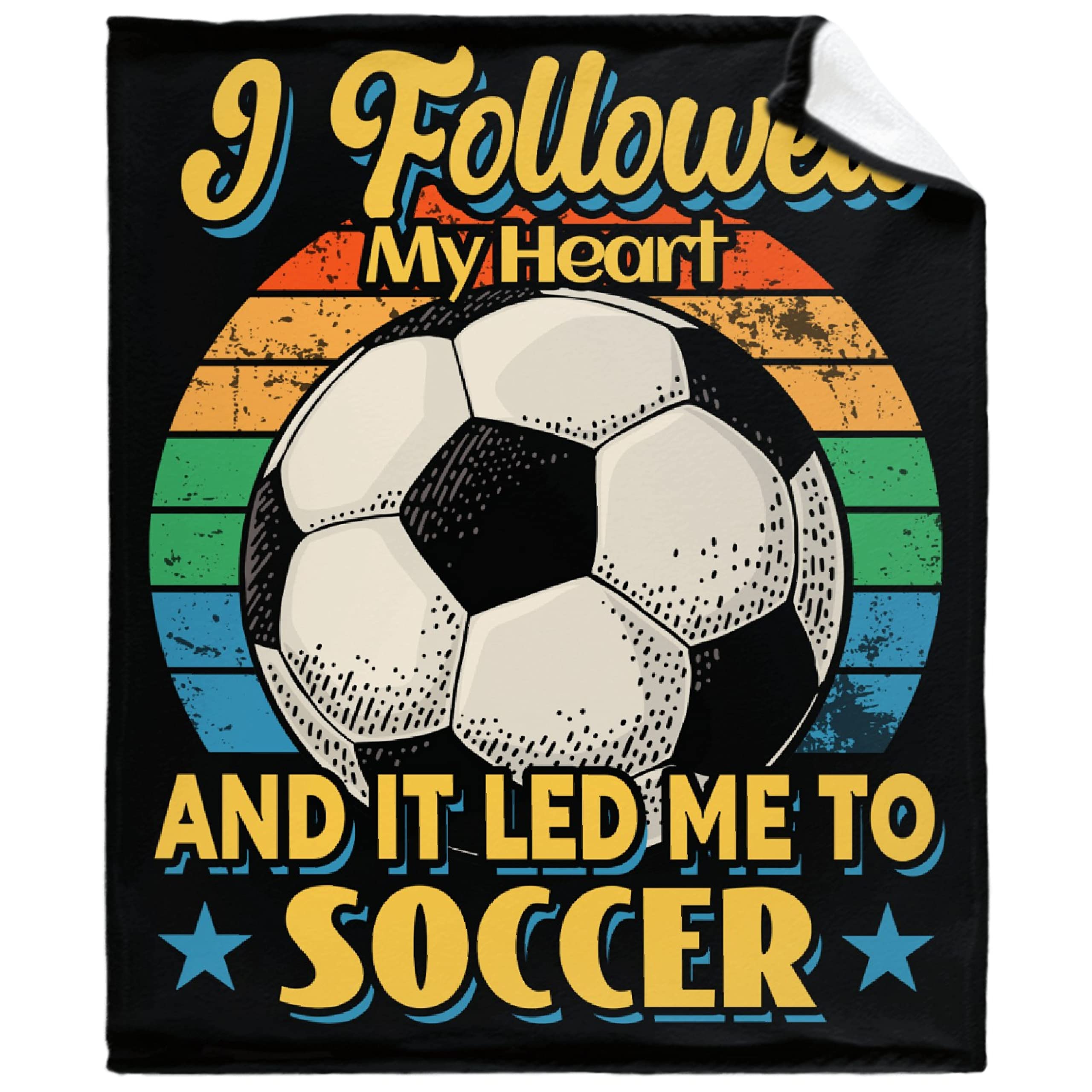 Soft Plush Flannel Fleece Blanket 120x90In - Lightweight Soccer Themed Throw for Boys & Girls - Perfect Gift for Bed, Couch, Chair Decor - Ideal for Sports Fans, Cozy Nights & Game Day Snuggles