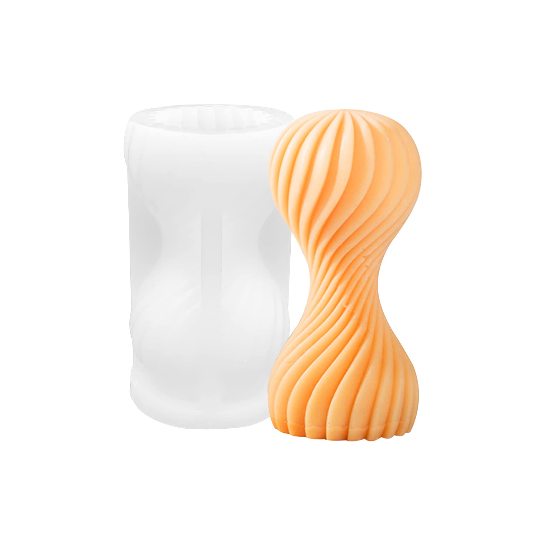 Round Waves Silicone Candle Mold - DIY Aromatherapy Candle Making, Resin Casting, Wax Craft for Home Decor, Wedding & Spa Relaxation