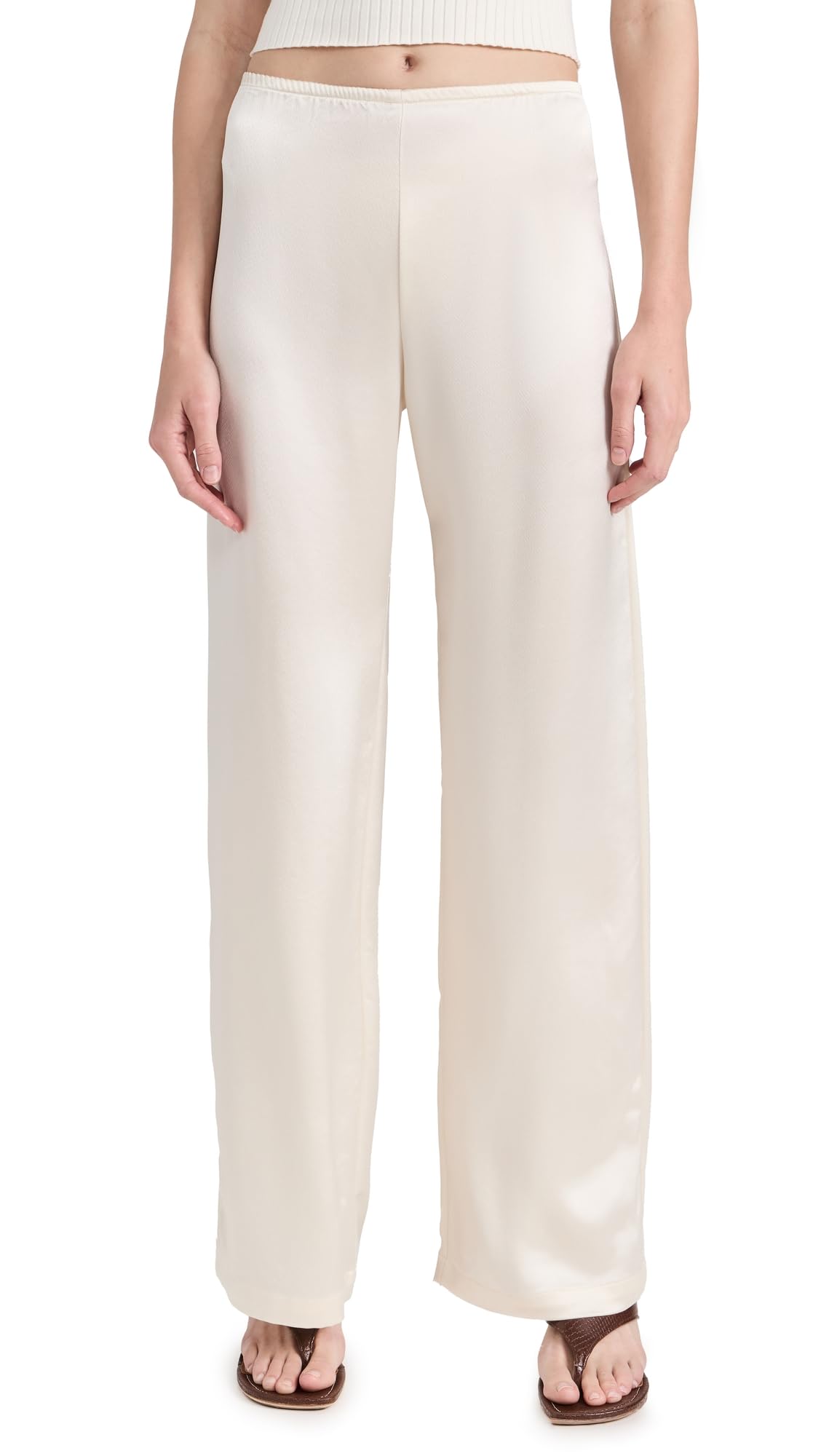 Leset Women's Barb Wide Leg Pants - High Waisted Linen Blend Trousers for Casual & Office Wear | Summer Comfort Stretch Pants for Travel, Work & Weekend Outfits