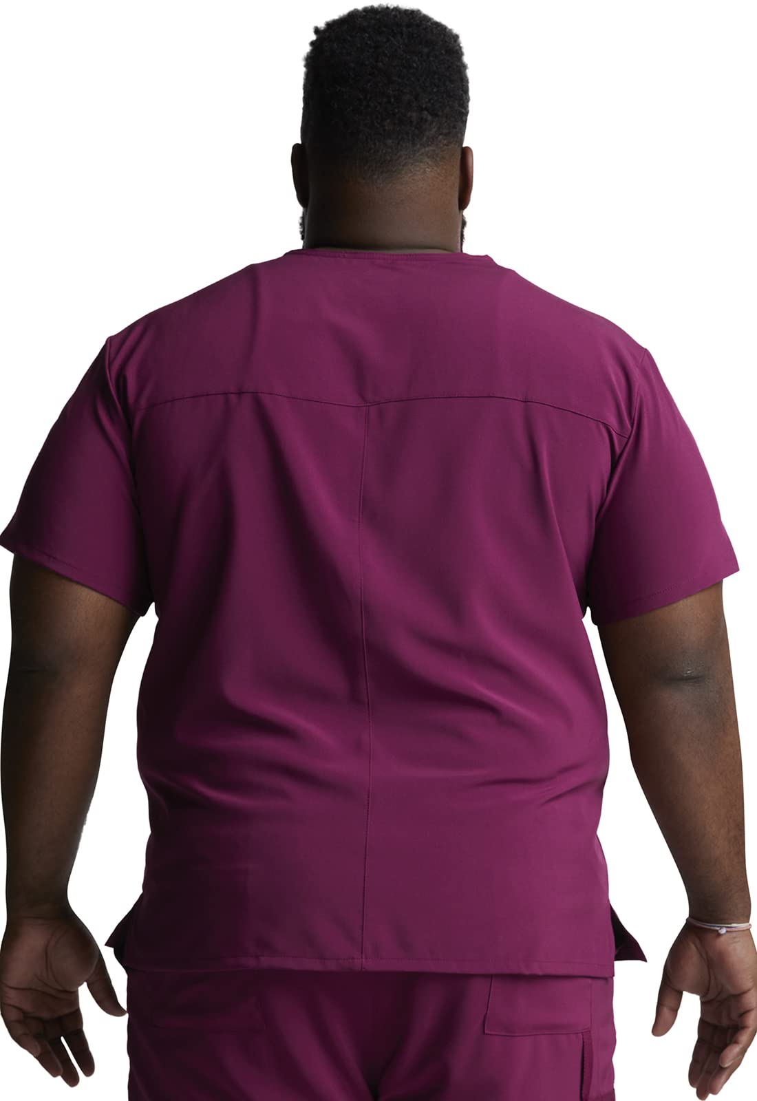 Dickies EDS Essentials Men's Scrubs Top - Tuckable V-Neck Work Shirt DK635 - Comfortable Medical Uniform for Nurses, Doctors & Healthcare Professionals