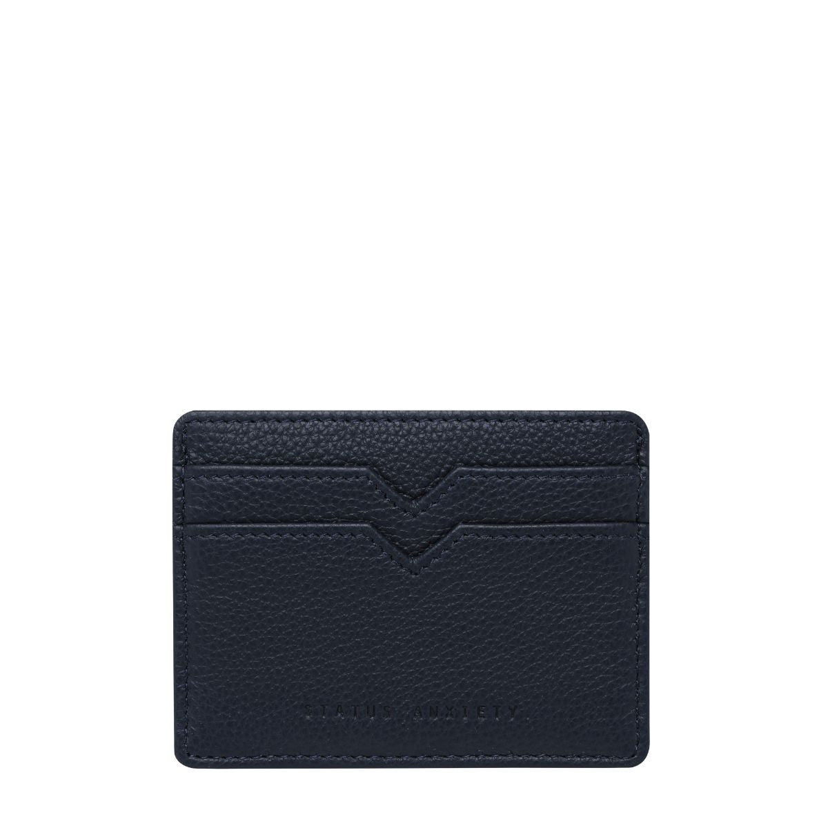 STATUS ANXIETY Together For Now Genuine Leather Card Holder - Slim RFID Blocking Wallet for Men & Women | Perfect for Everyday Use, Travel, and Minimalist Lifestyle