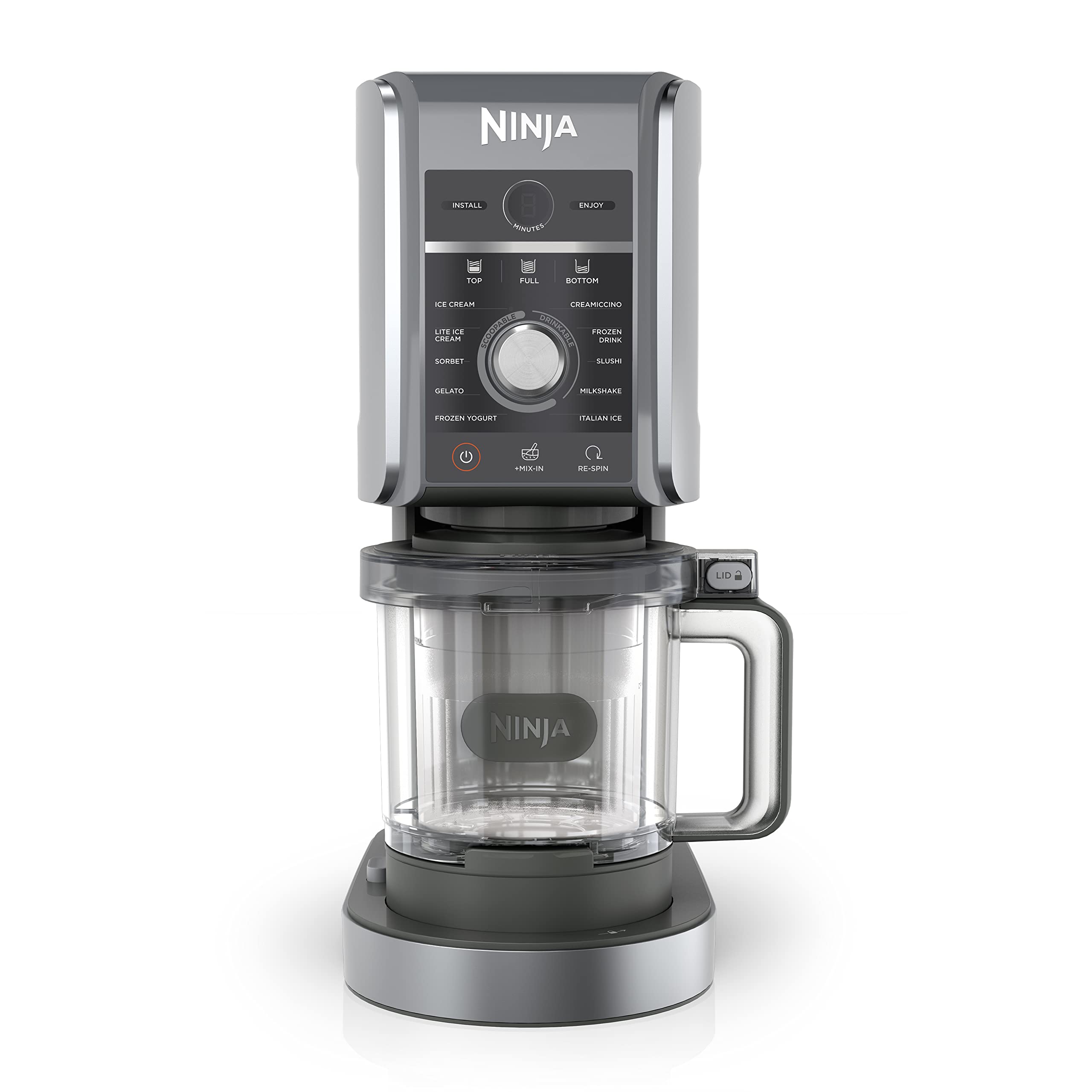 Ninja CREAMi Deluxe 11-in-1 Ice Cream Maker Machine - Make Homemade Ice Cream, Sorbet, Frozen Yogurt, Milkshakes & More with 2 XL Pint Containers (Canadian Version NC501C) - Perfect for Family Desserts, Summer Treats & Healthy Frozen Snacks