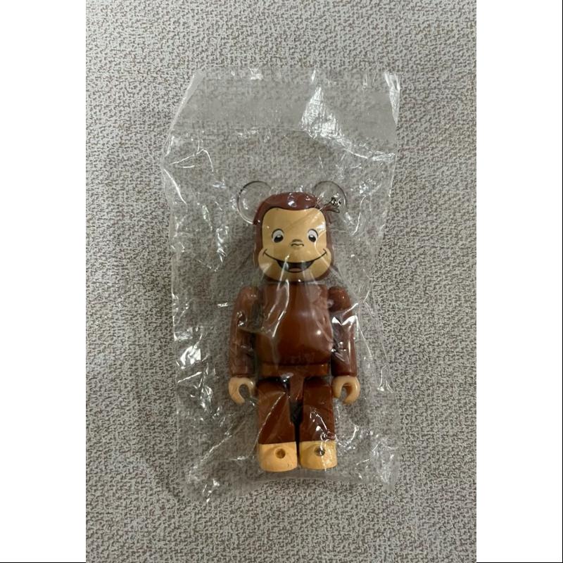 Bearbrick Series 37 ANIMAL Curious George 100% Collectible Figure - Limited Edition Vinyl Art Toy for Display & Gifts - Perfect for Anime Fans, Home Decor, and Office Collections
