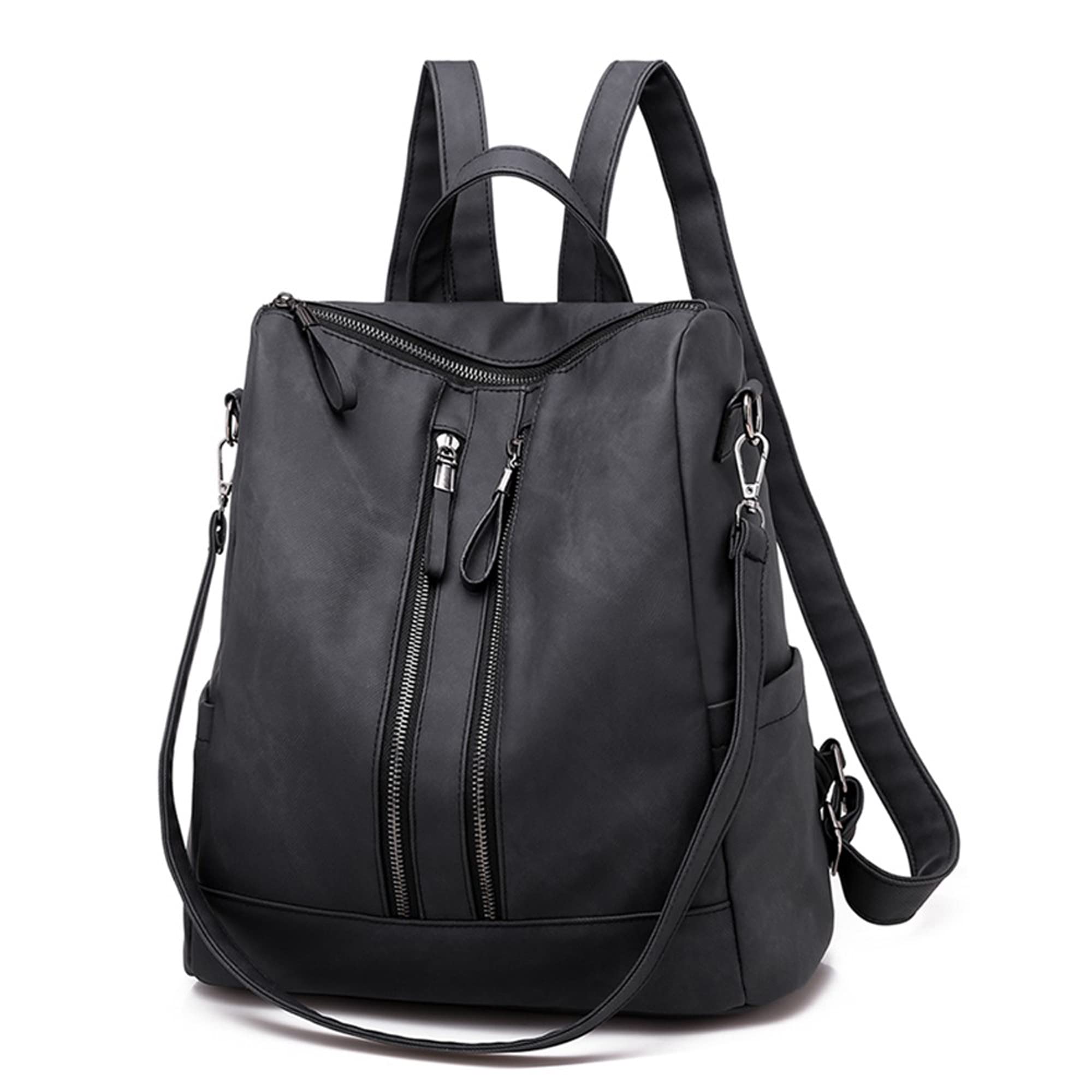 Stylish Women's Leather Backpack Purse - Small Waterproof Anti-Theft Shoulder Bag & Handbag for Daily Commute, Travel, Work & School