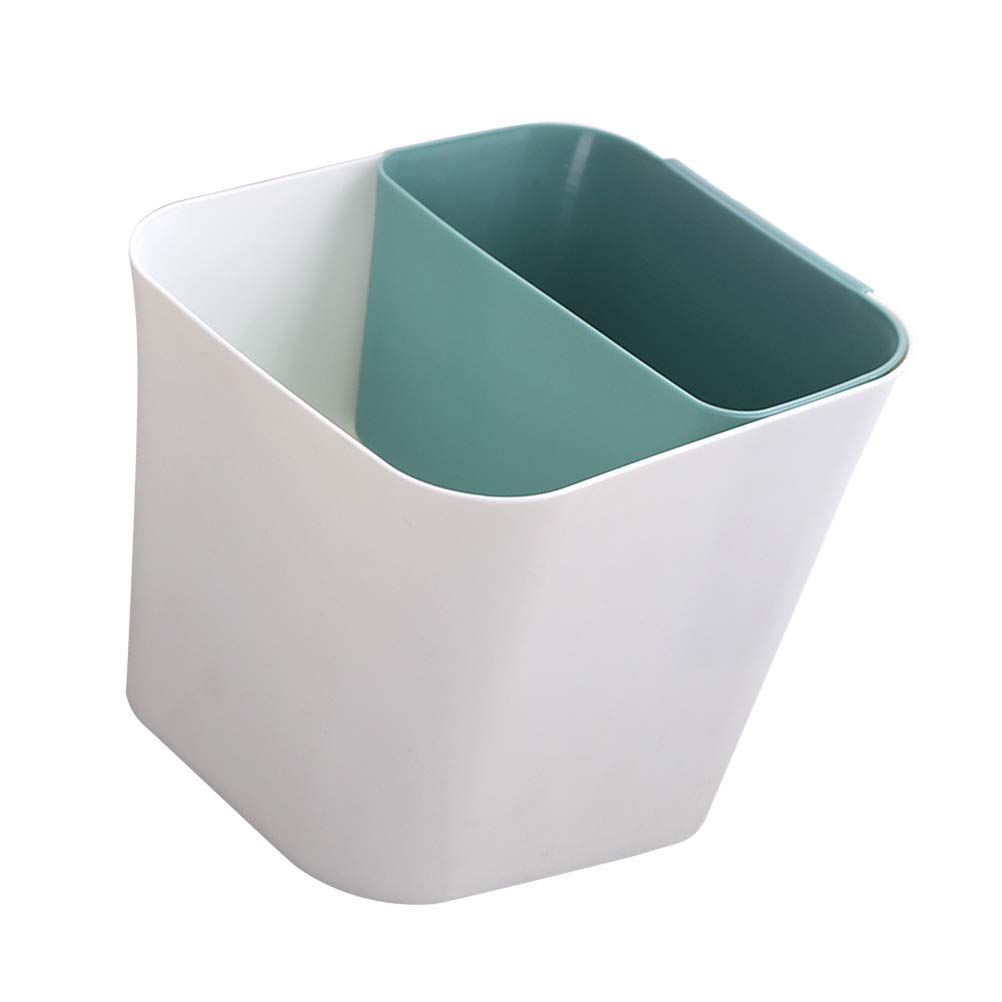 Eco-Friendly Green Waste Bin - Stylish Trash Can for Home, Office & Kitchen | Durable Garbage Pail with Lid, Perfect for Recycling, Bathroom & Household Waste Disposal
