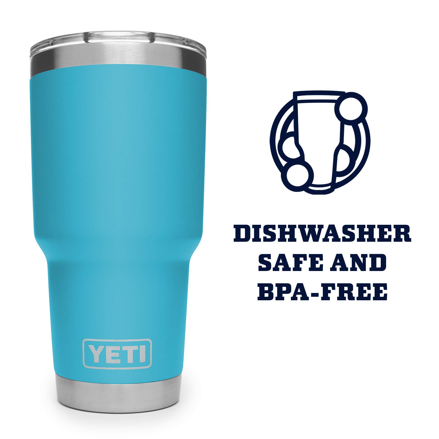 YETI Rambler 30 oz Stainless Steel Vacuum Insulated Tumbler with MagSlider Lid - Keeps Drinks Hot or Cold for Hours - Perfect for Camping, Hiking, Office & Outdoor Adventures