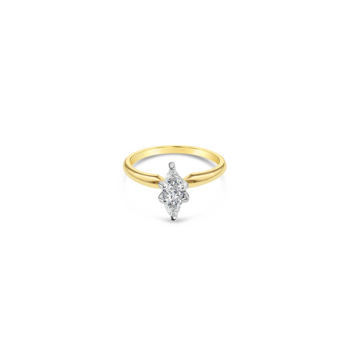 0.50 Carat Marquise Cut Solitaire Diamond Engagement Ring for Women - Perfect for Proposals, Anniversaries & Special Occasions