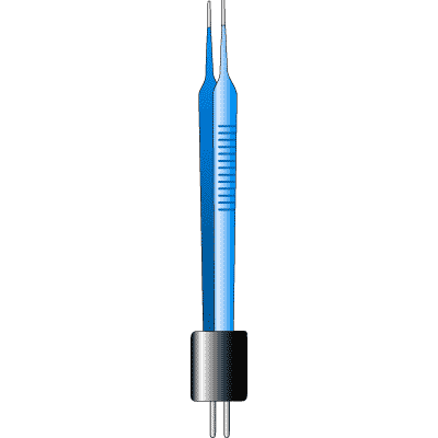 Bipolar McPherson Forceps 0.5mm 91-6110 - Precision Surgical Instrument for Microsurgery and Ophthalmic Procedures