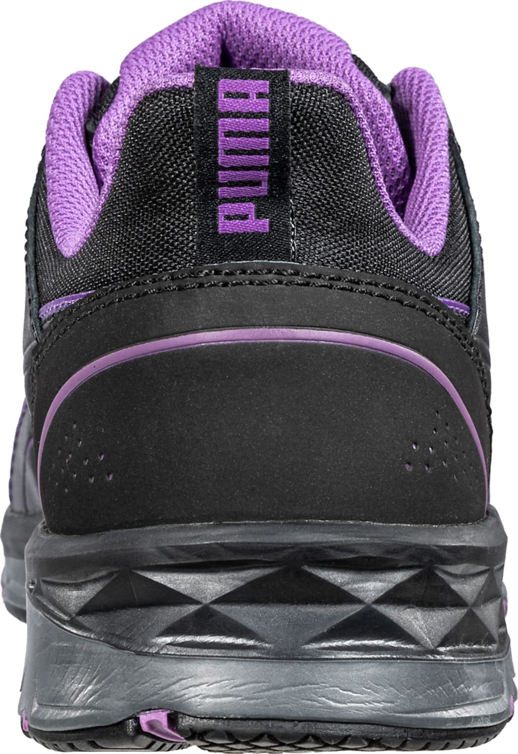 PUMA Women's Define Black Low Industrial Shoes - Comfortable Work Sneakers for Women, Size 9.5 | Slip-Resistant & Durable for Warehouse, Factory & Industrial Work Environments