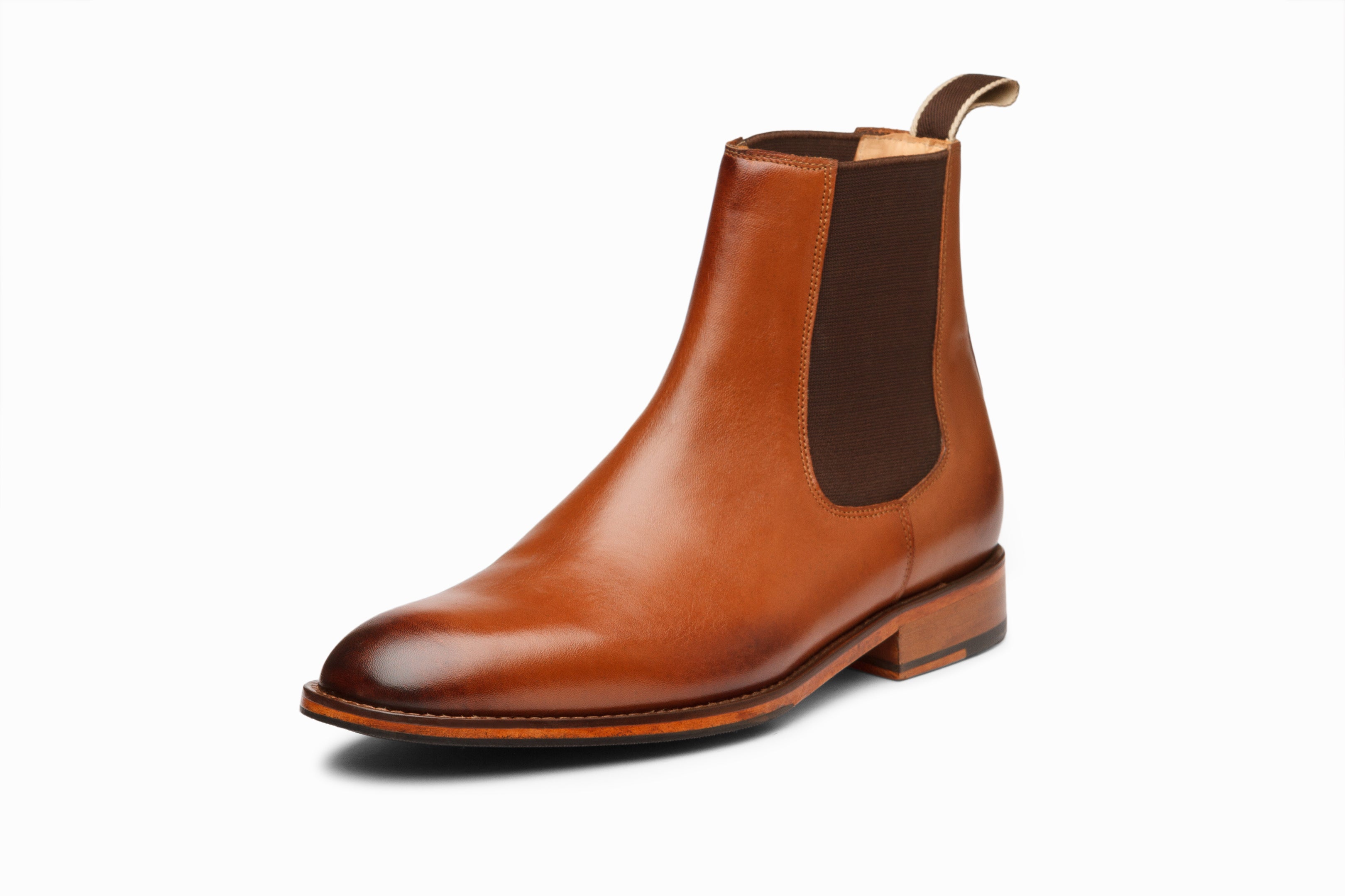 Premium Chelsea Boots for Men & Women | Classic Tan Leather Ankle Boots | Comfortable & Stylish for Casual, Office & Outdoor Wear