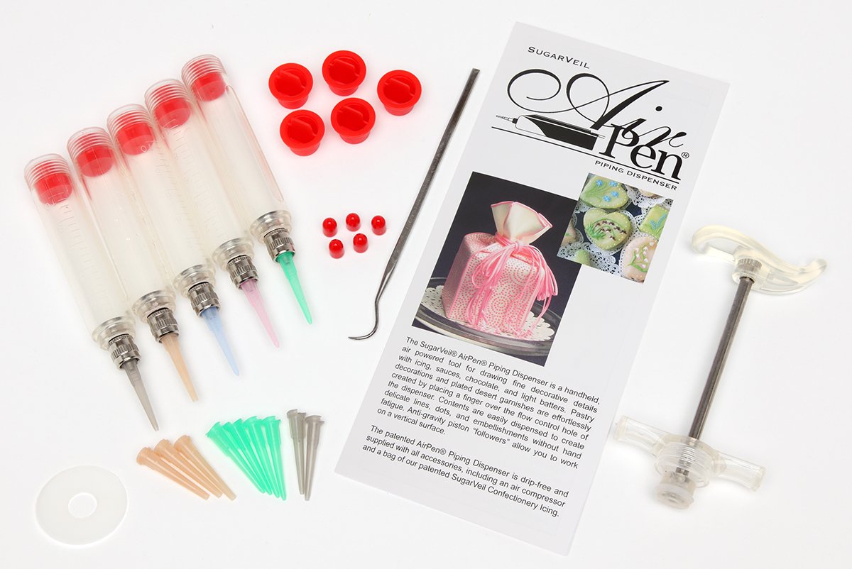 SugarVeil® AirPen Piping Dispenser - Professional Cake Decorating Tool for Icing, Frosting & Fondant | Perfect for Birthday Cakes, Wedding Cakes & Dessert Decoration