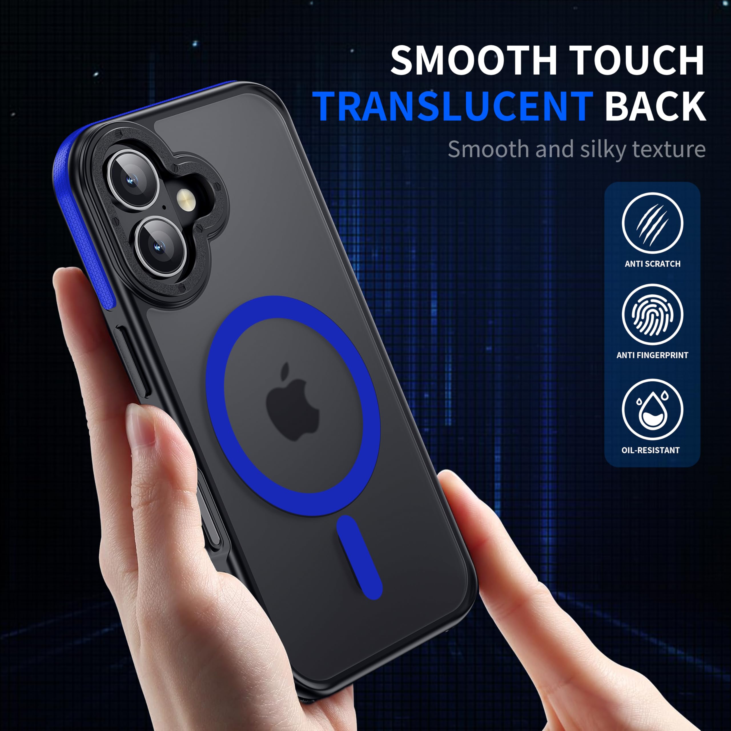 Ultra Slim Magnetic iPhone 16 Case [5X Military-Grade Protection] - Shockproof MagSafe Compatible Cover for iPhone 16 (6.1