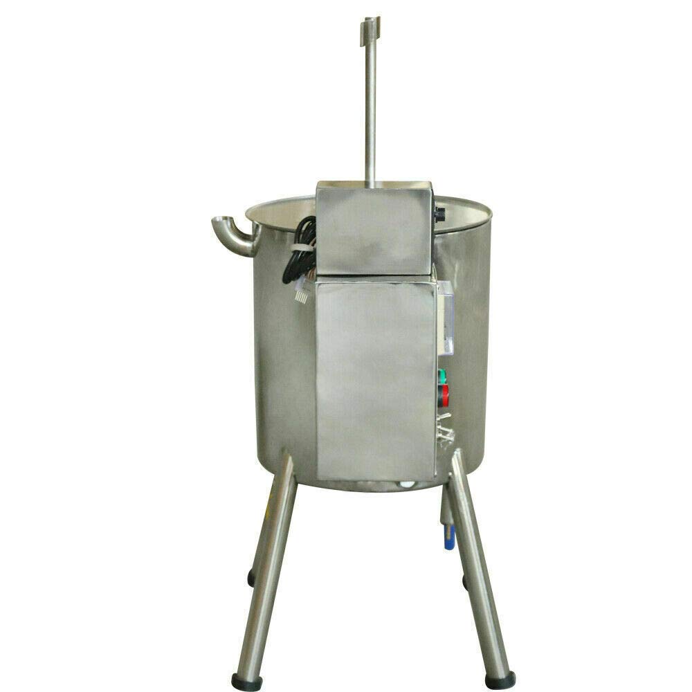 Automatic 15L/4Gal Pneumatic Filling Machine for Lipstick, Candle Cream & Liquid - Heat Stirring Tank with 20-30pcs/min Speed - Perfect for Cosmetics, Hand Soap, Chocolate & Nail Polish Production