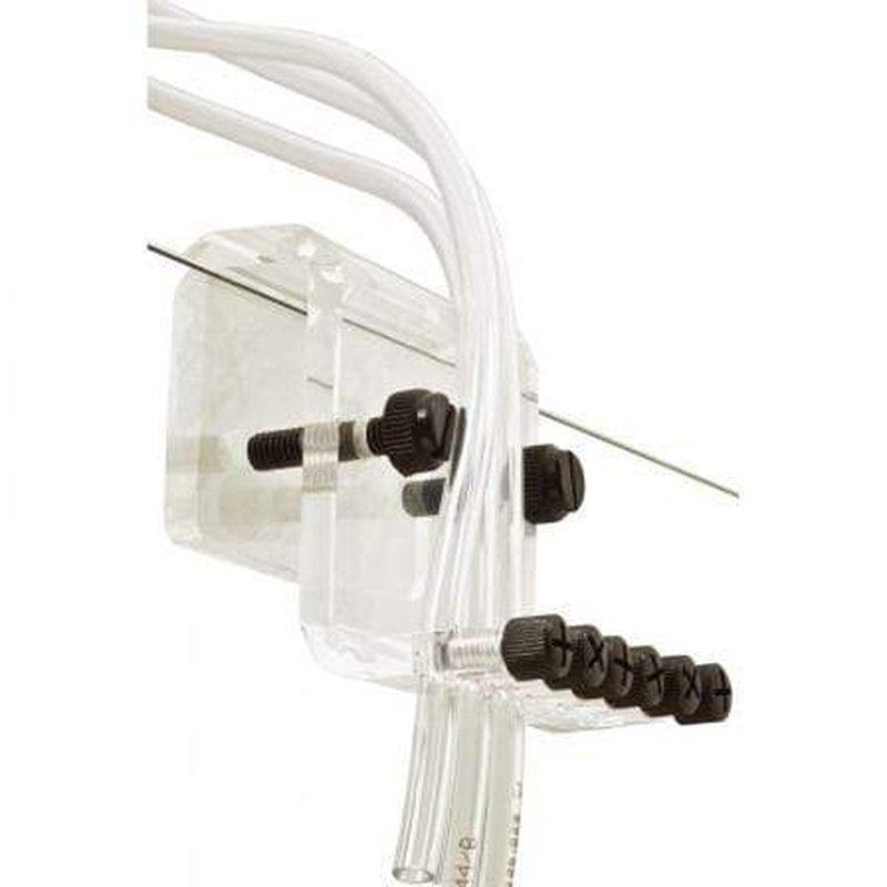 Aqua Medic 6-Tube Acrylic Test Tube Holder - Perfect for Lab Experiments, Science Projects & Classroom Use
